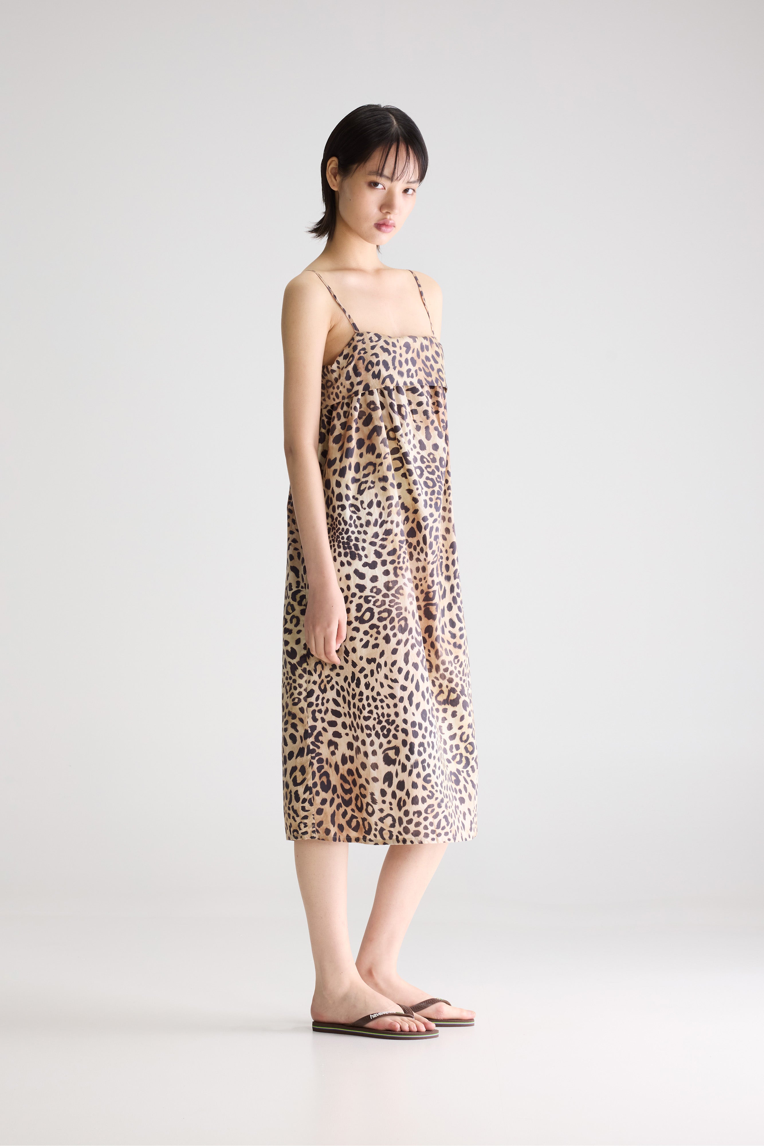 Tokyo leopard midi dress (261 / W / COMBO A)