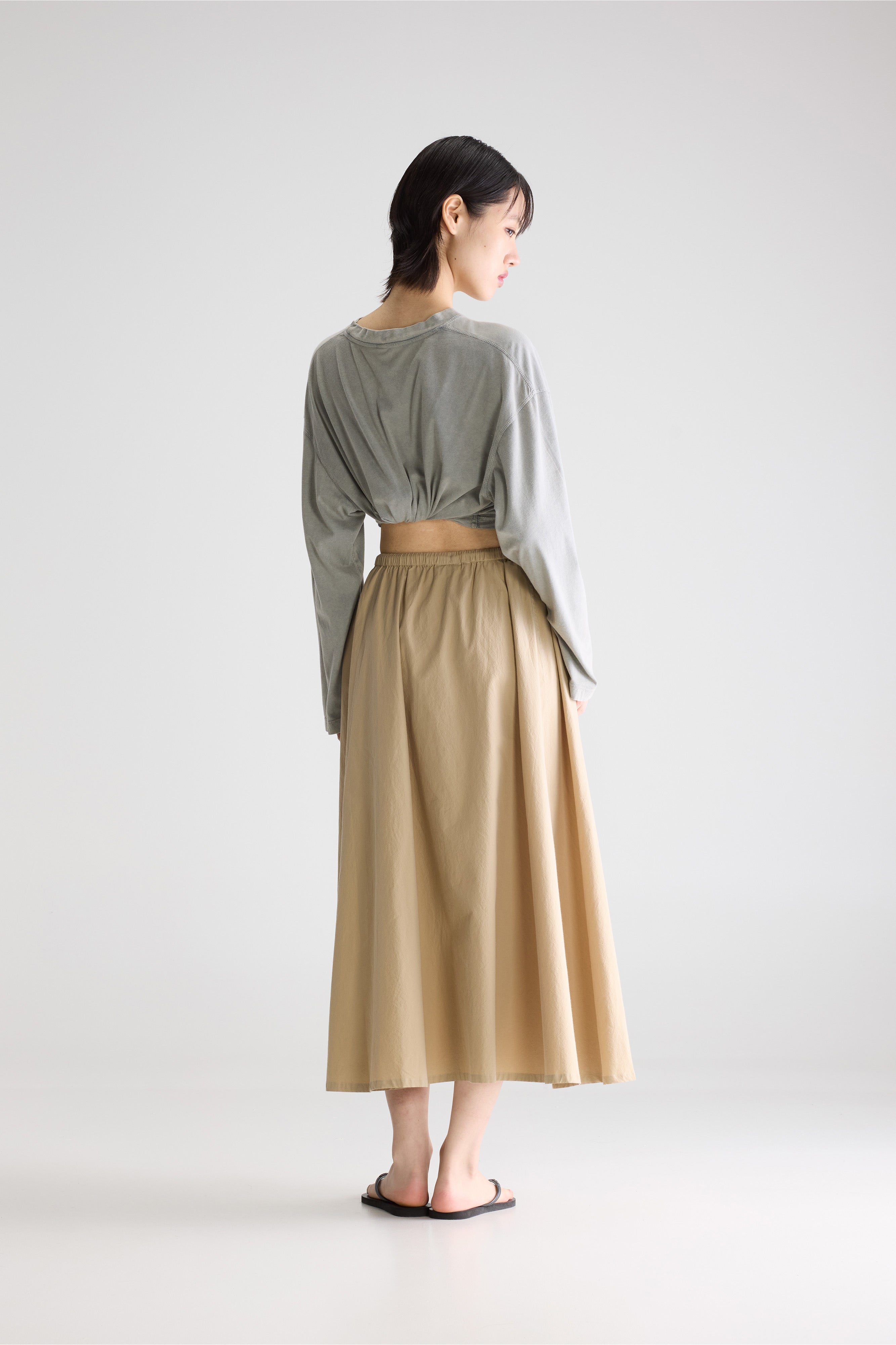Harlin Relaxed Midi Skirt - Clay For Women | Bellerose