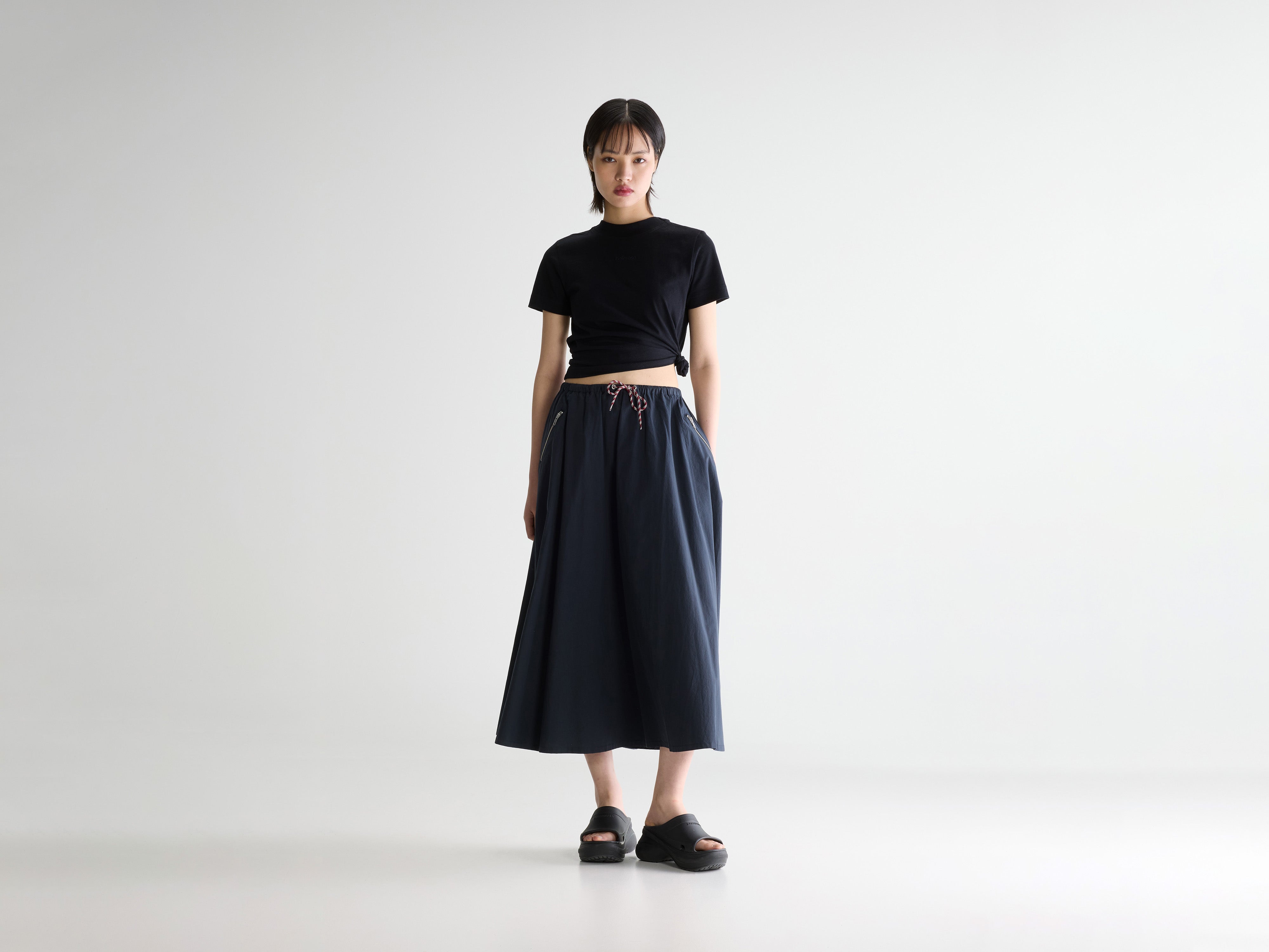 Harlin relaxed midi skirt (261 / W / CAPTAIN)