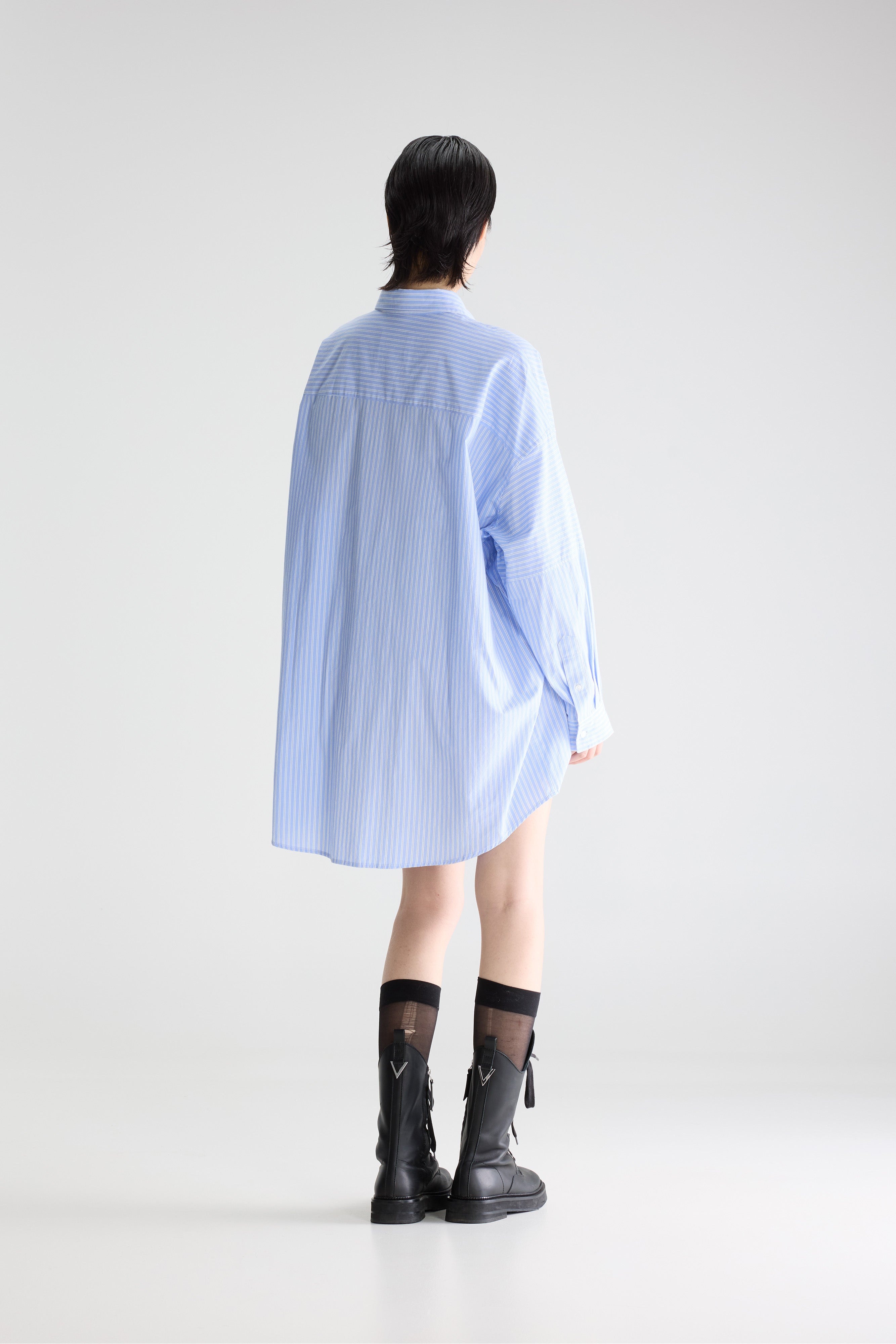 Robe-chemise Rayée Jinner - Blue shirt / Navy / White Pour Femme | Bellerose