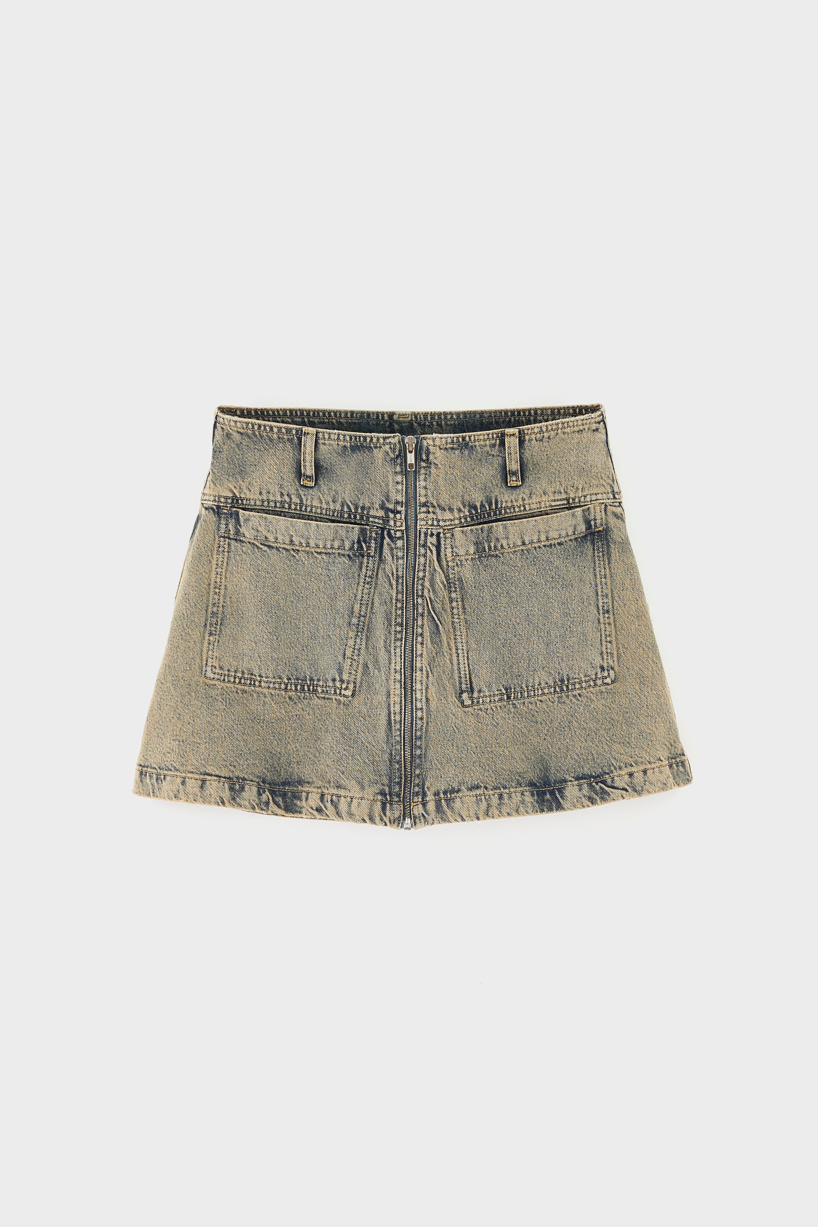 Phila denim mini skirt (261 / W / USED LT BLUE)