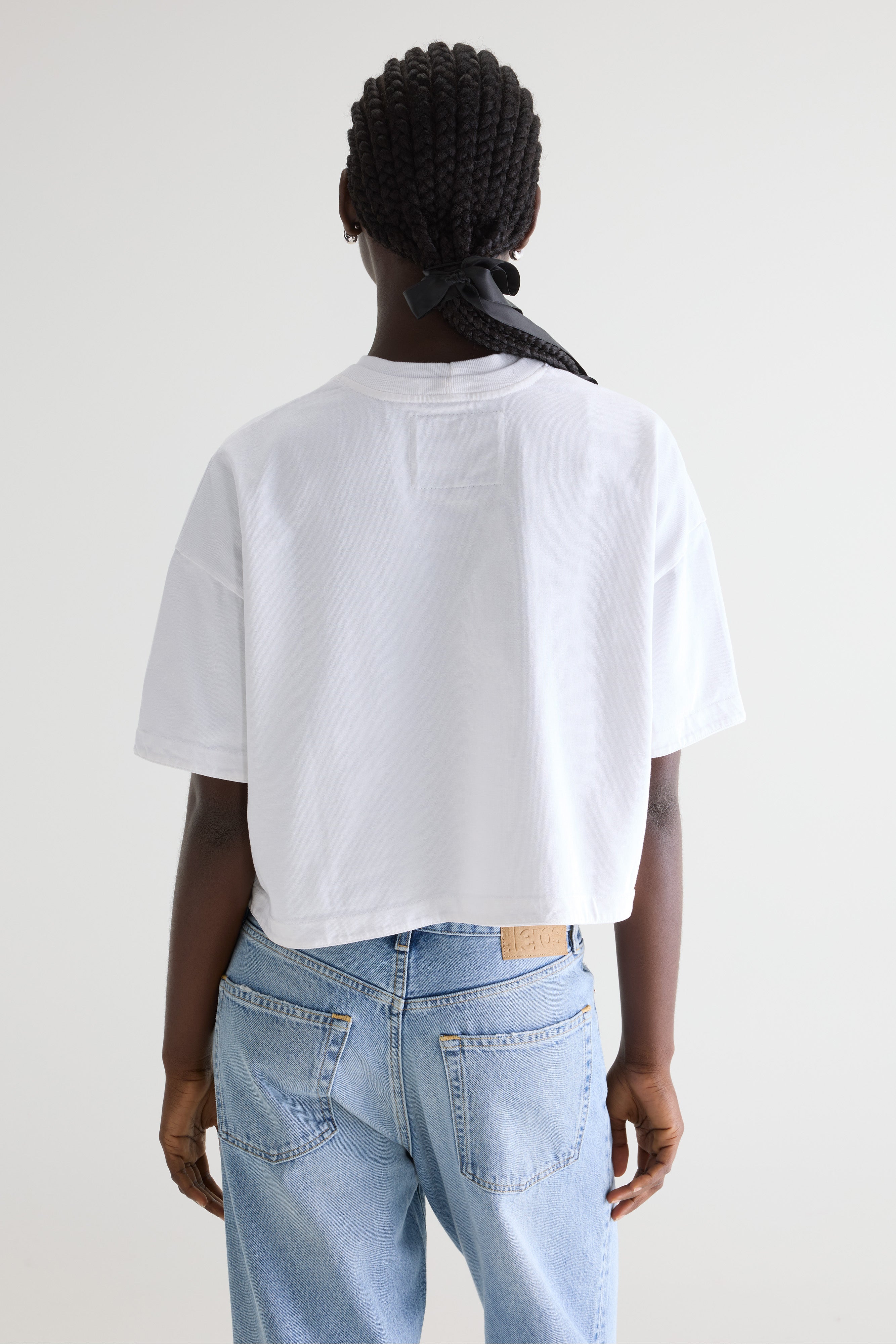 Fan Cropped T-shirt - White For Women | Bellerose
