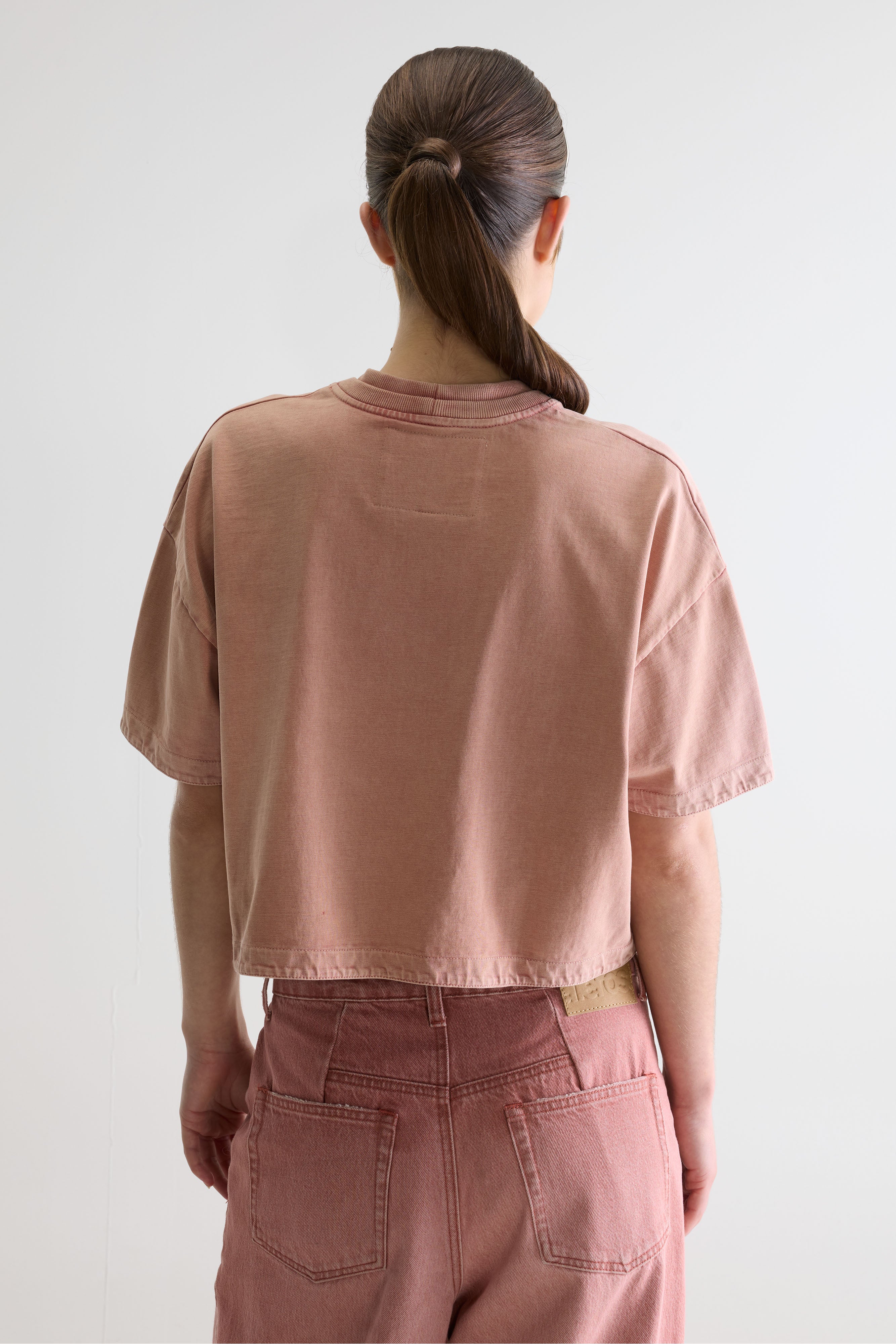 Fan Cropped T-shirt - Etruscan red For Women | Bellerose