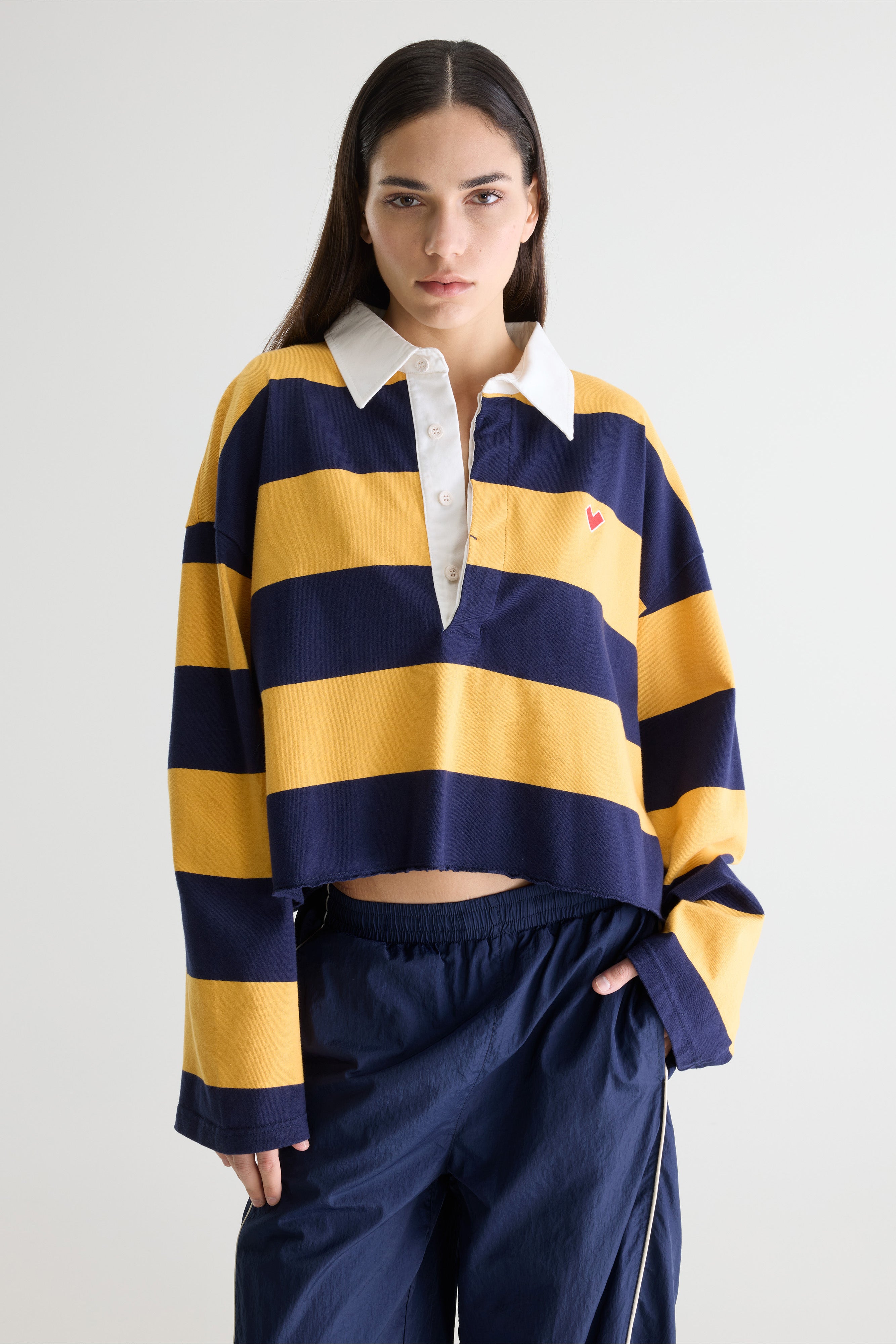 Felito Striped Polo - Captain / Yellow For Women | Bellerose