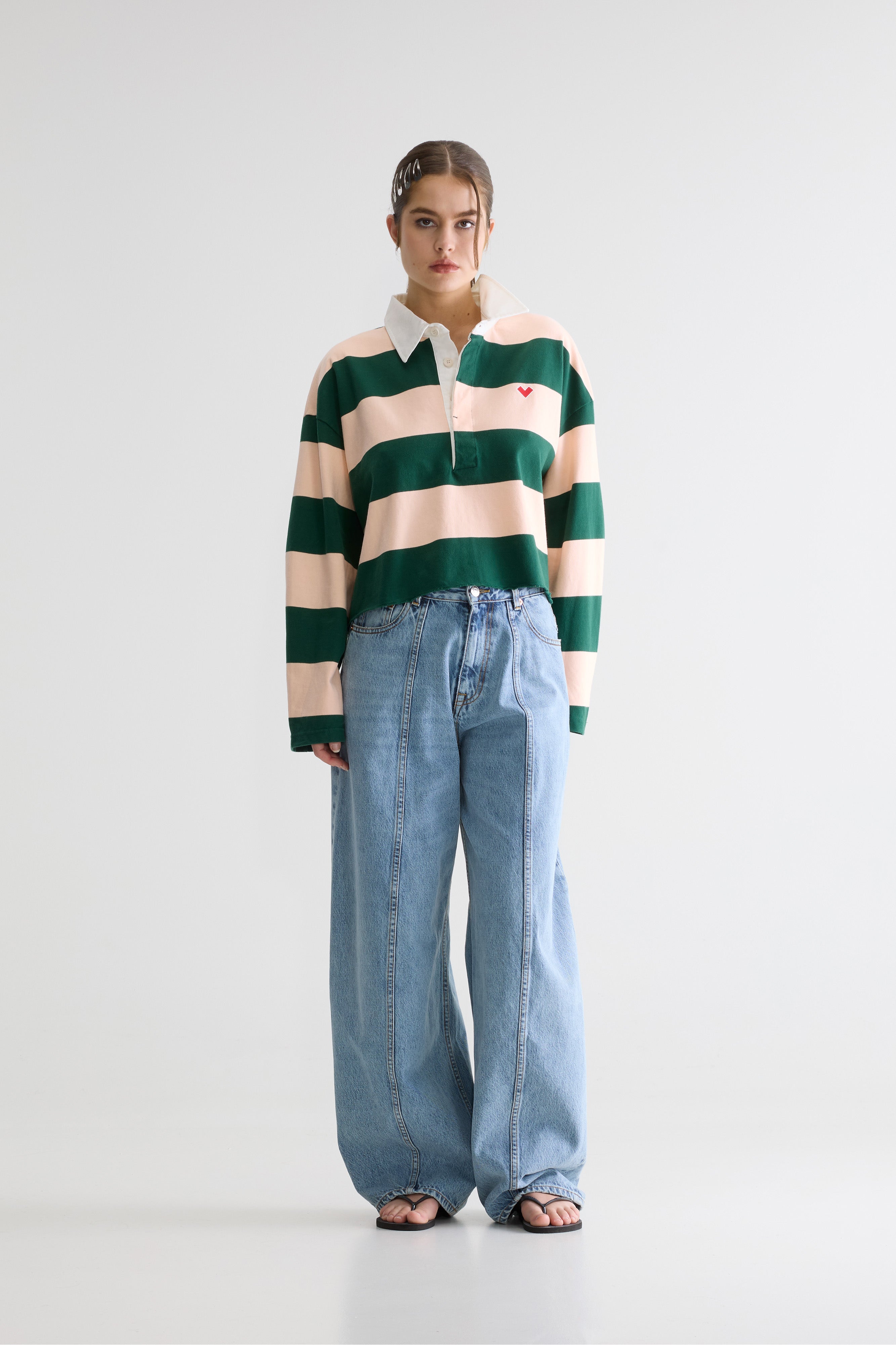 Felito Striped Polo - Babe / Bottle For Women | Bellerose