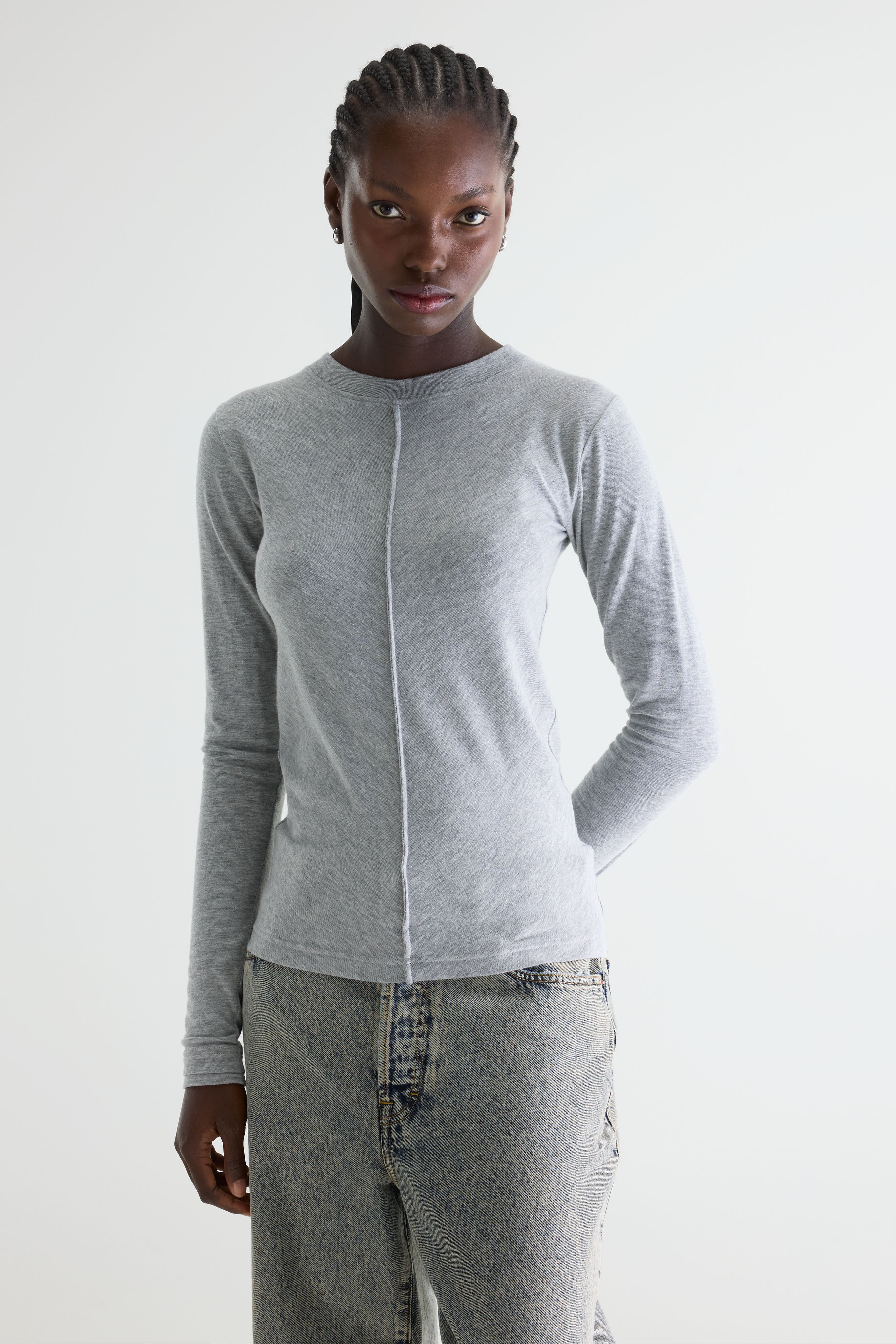 Mendy Long-sleeve T-shirt - H. grey For Women | Bellerose