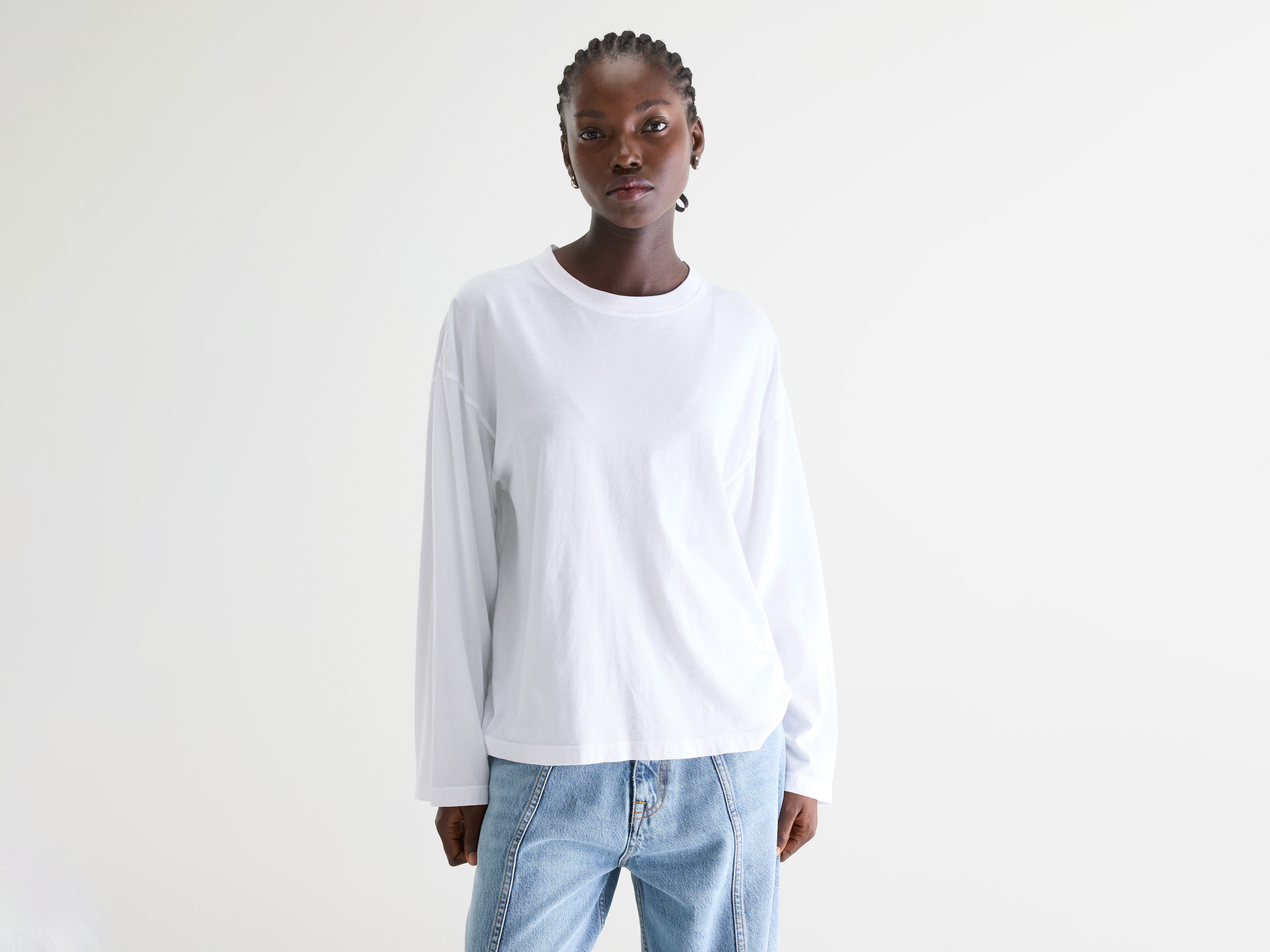Fandy long sleeve t-shirt (261 / W / WHITE)