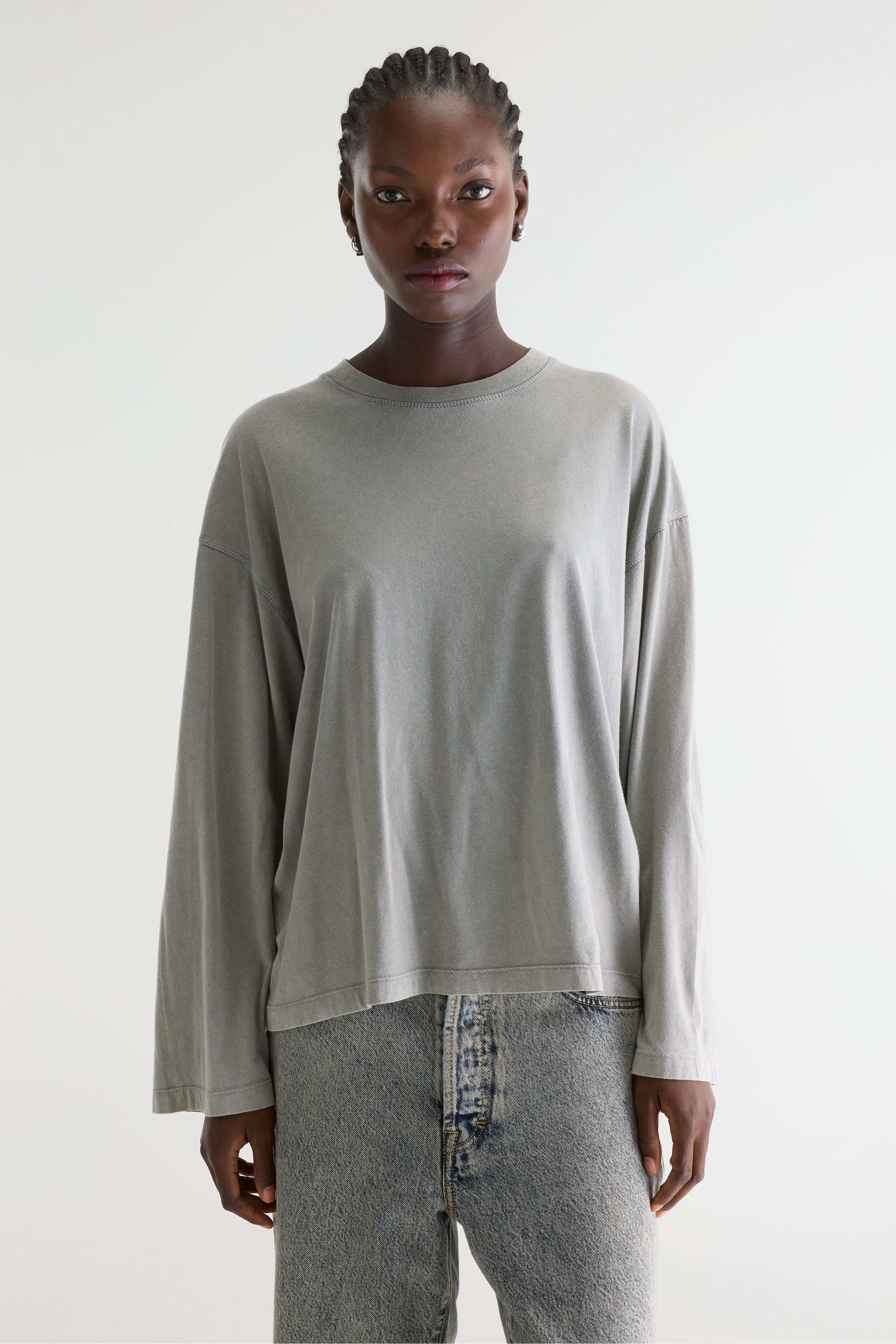 Fandy Long Sleeve T-shirt - Bitume For Women | Bellerose