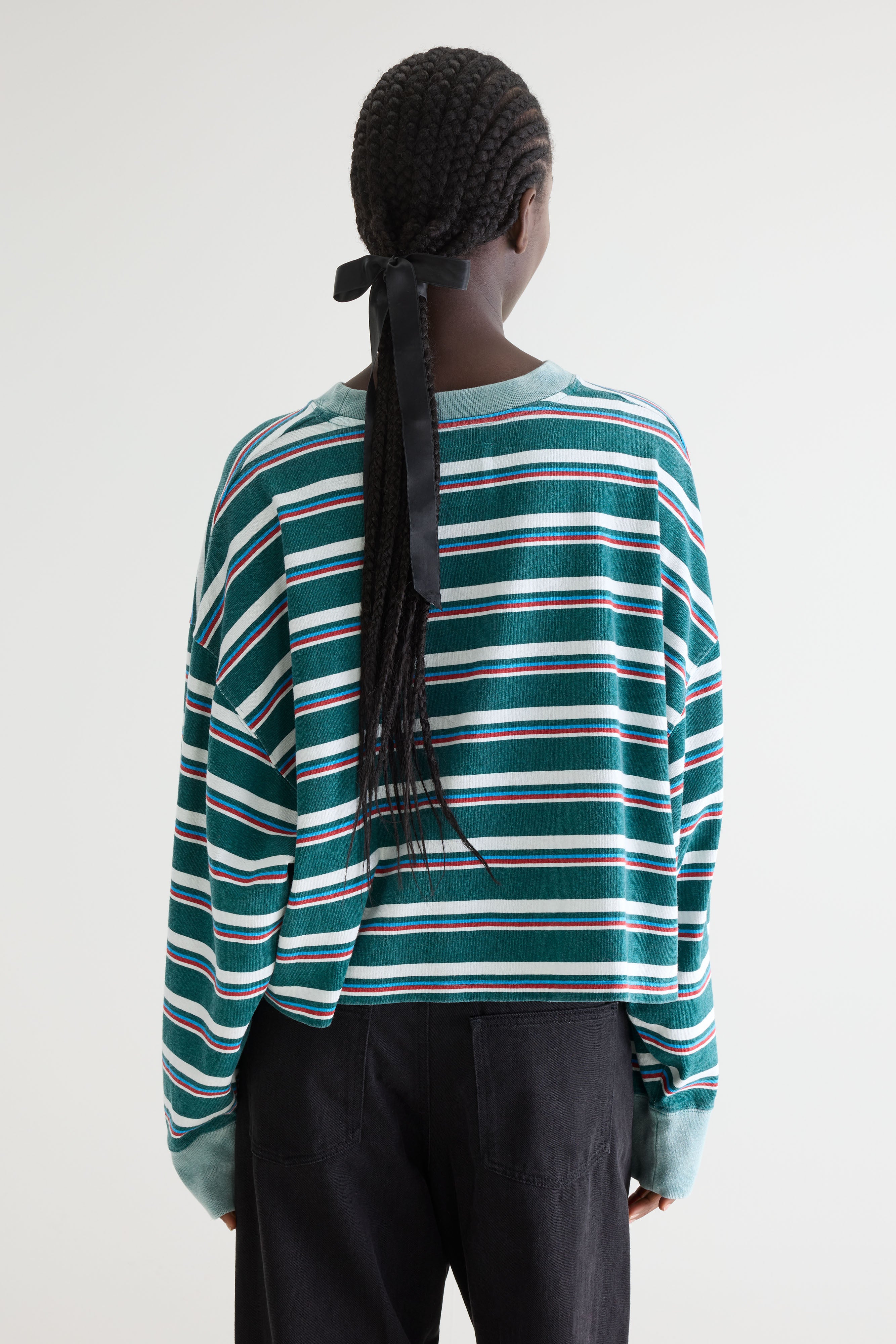 Franto Long-sleeve T-shirt - Massai red / Mystic / Off white For Women | Bellerose