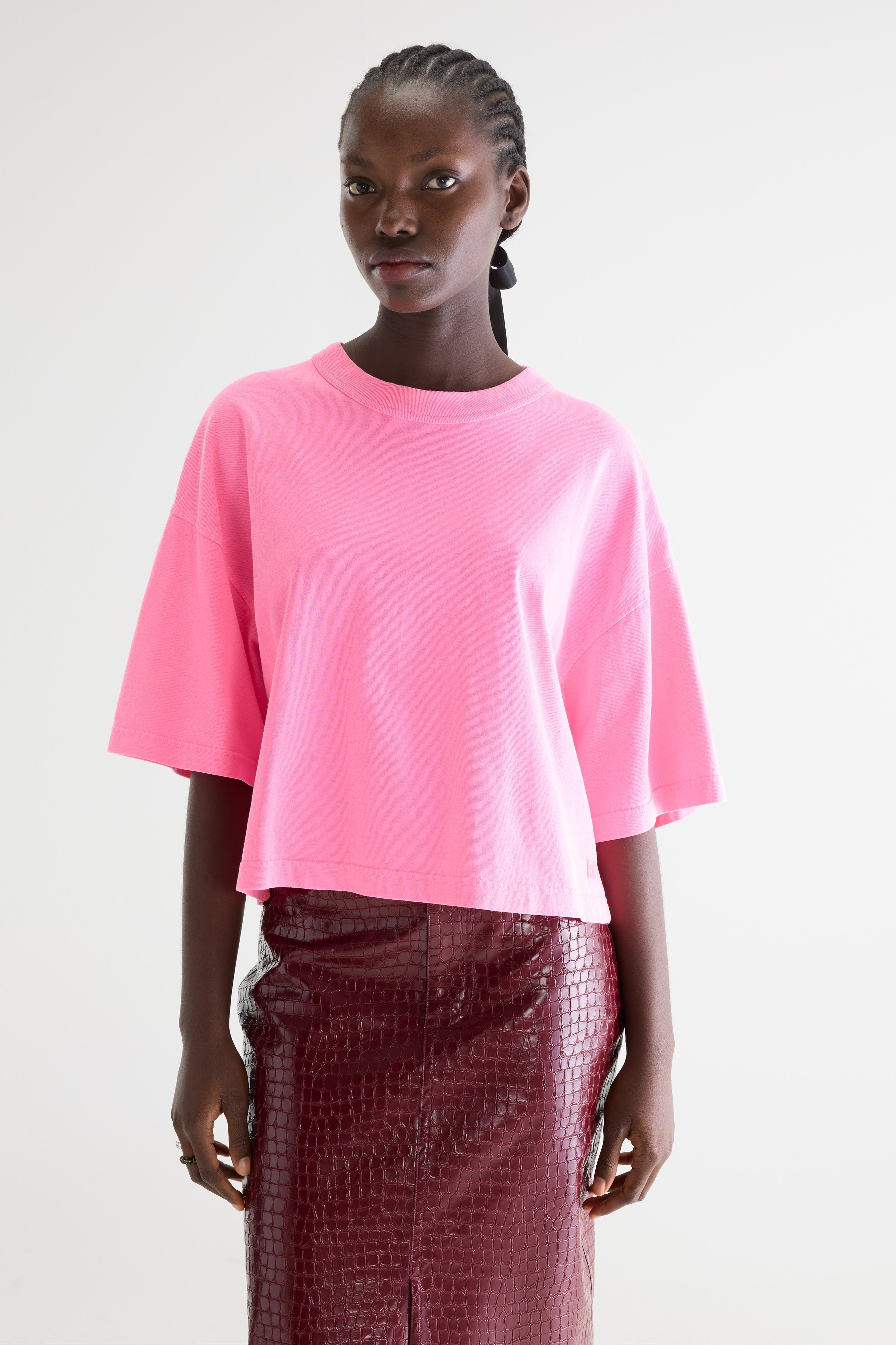 Voss Short-sleeve T-shirt - Fluo pink For Women | Bellerose