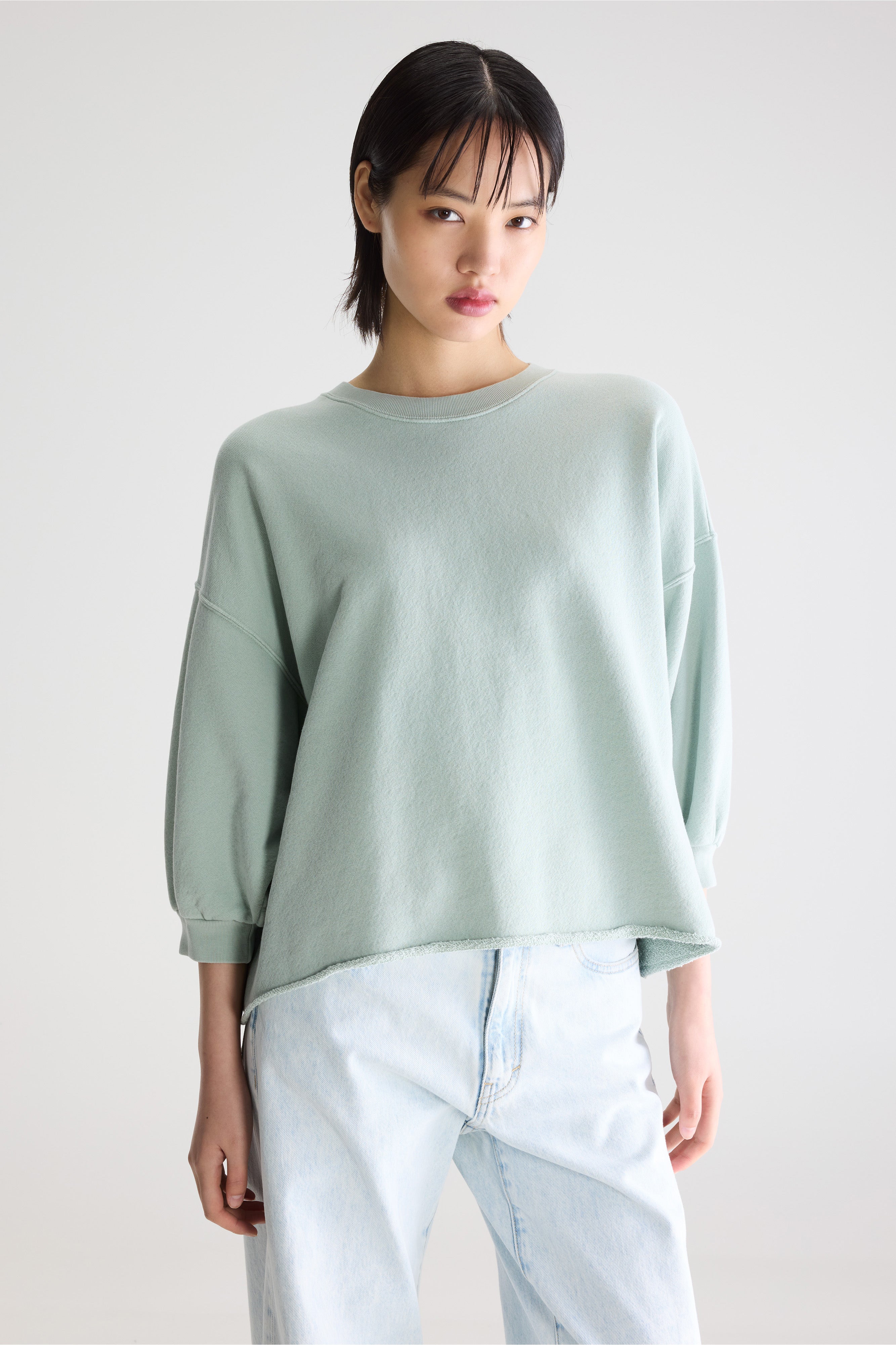Vicske Crewneck Sweatshirt - Jadeite For Women | Bellerose