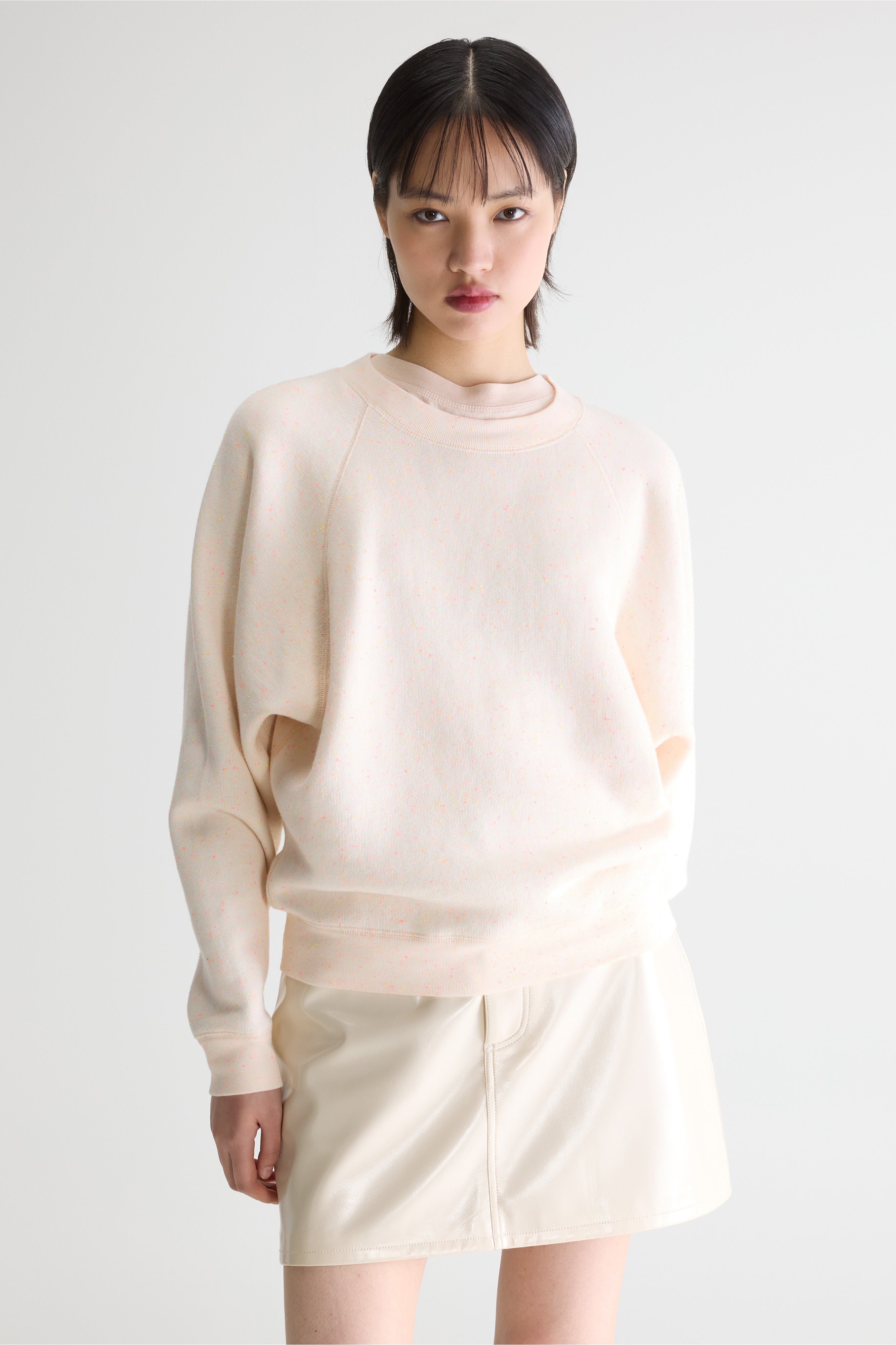 Fella Relaxed Sweatshirt - Ecru / Flash wash Voor Dames | Bellerose