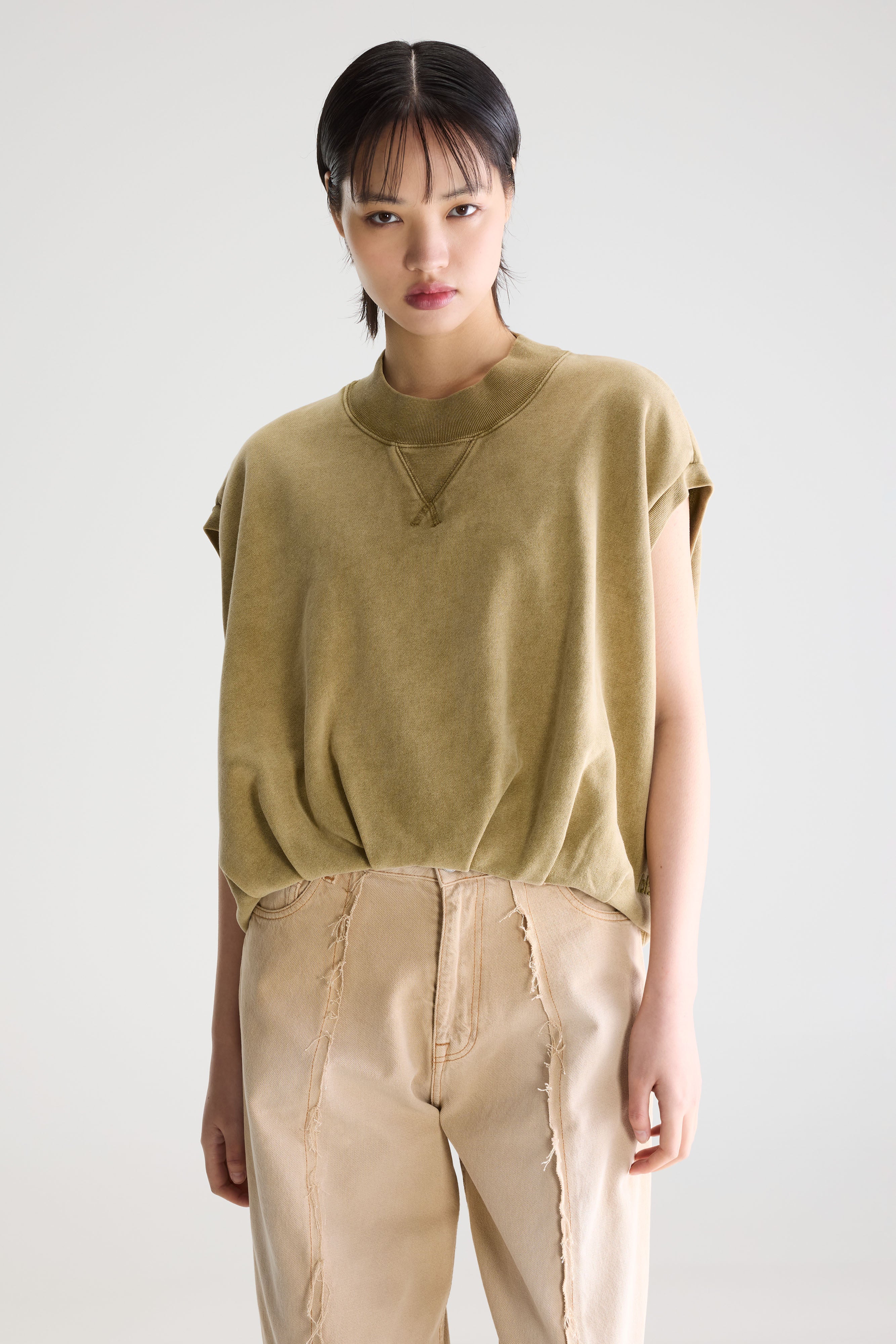 Fytom Sleeveless Sweatshirt - Vetiver For Women | Bellerose