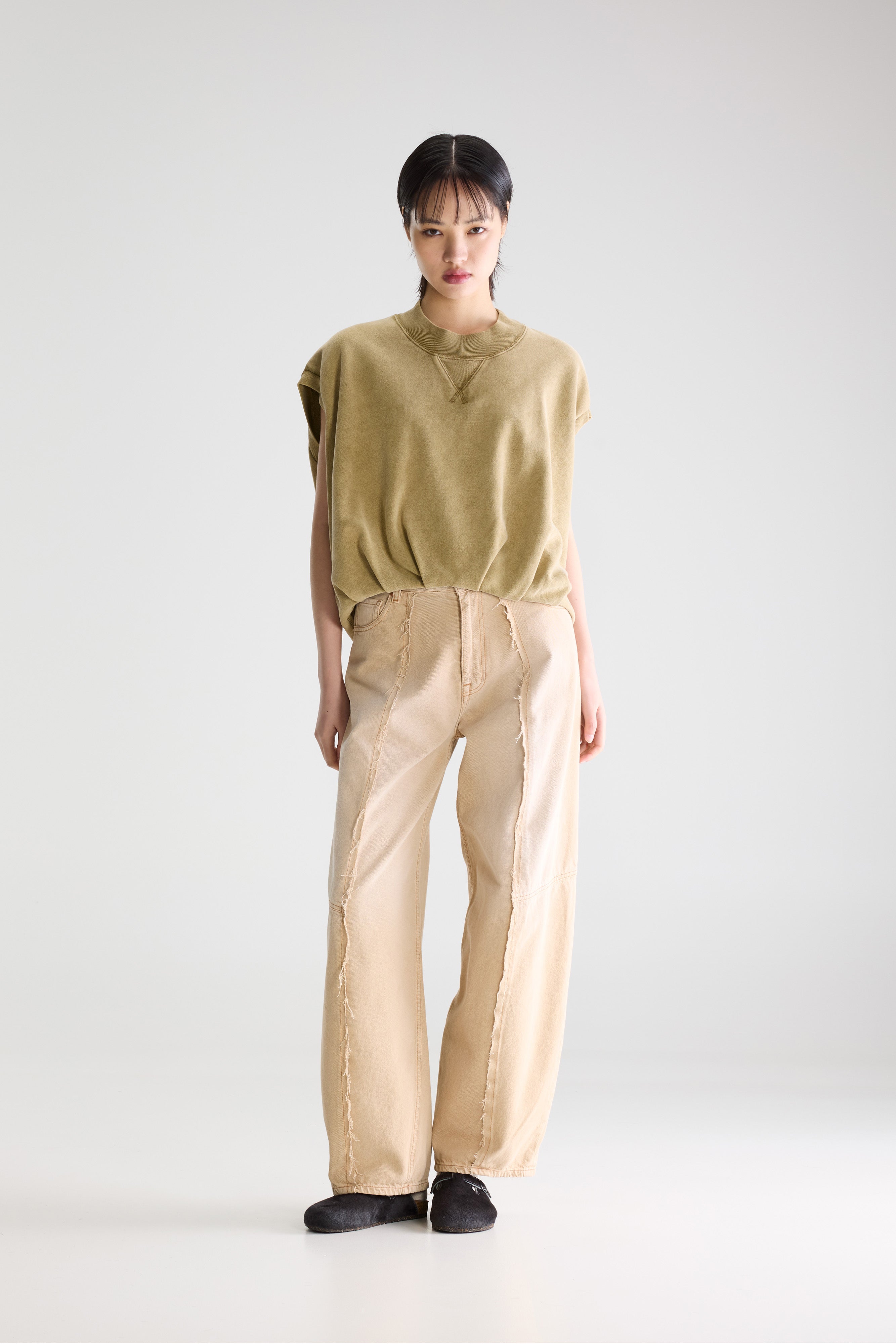 Fytom Sleeveless Sweatshirt - Vetiver For Women | Bellerose