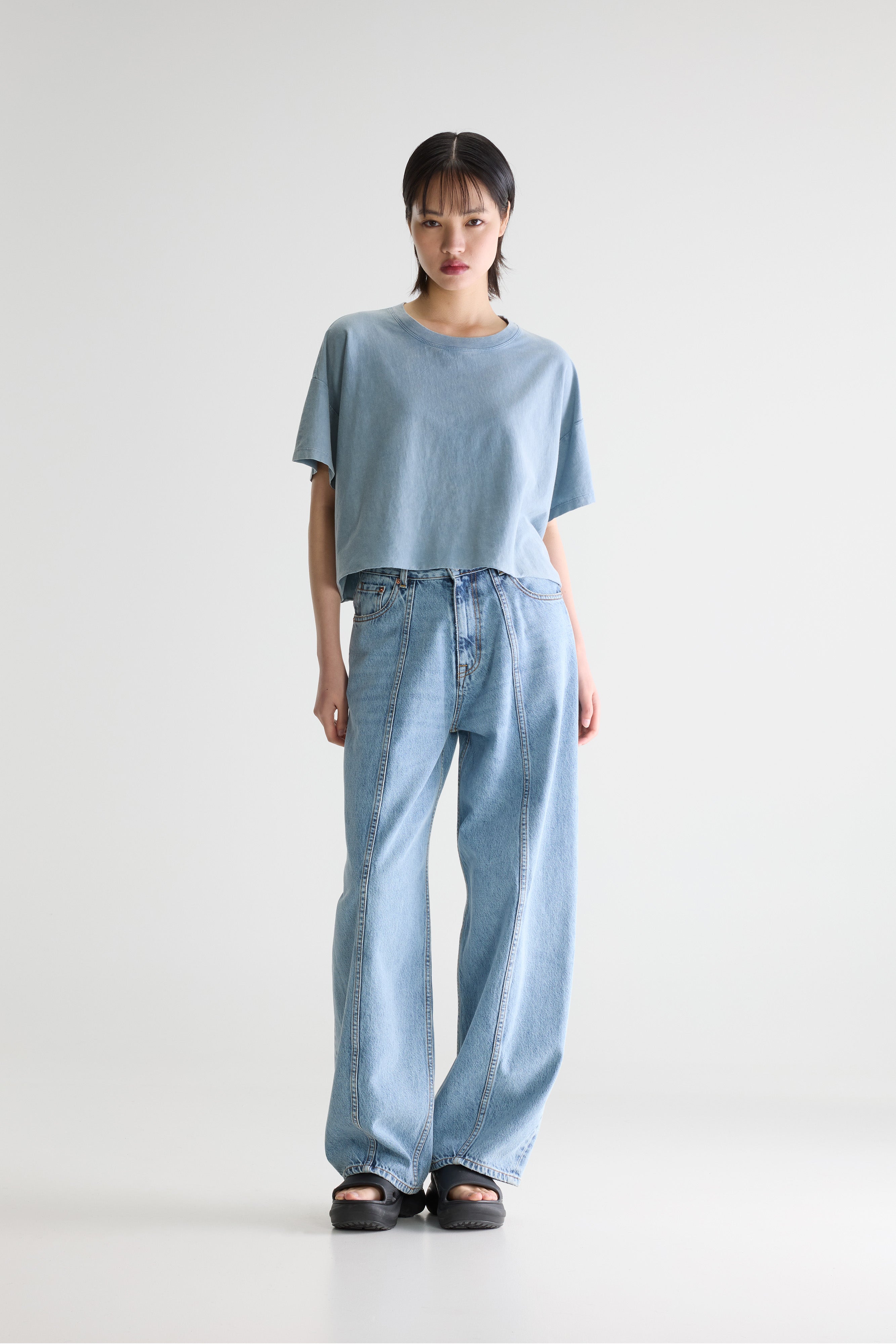 Farpy Cropped T-shirt - Artic For Women | Bellerose