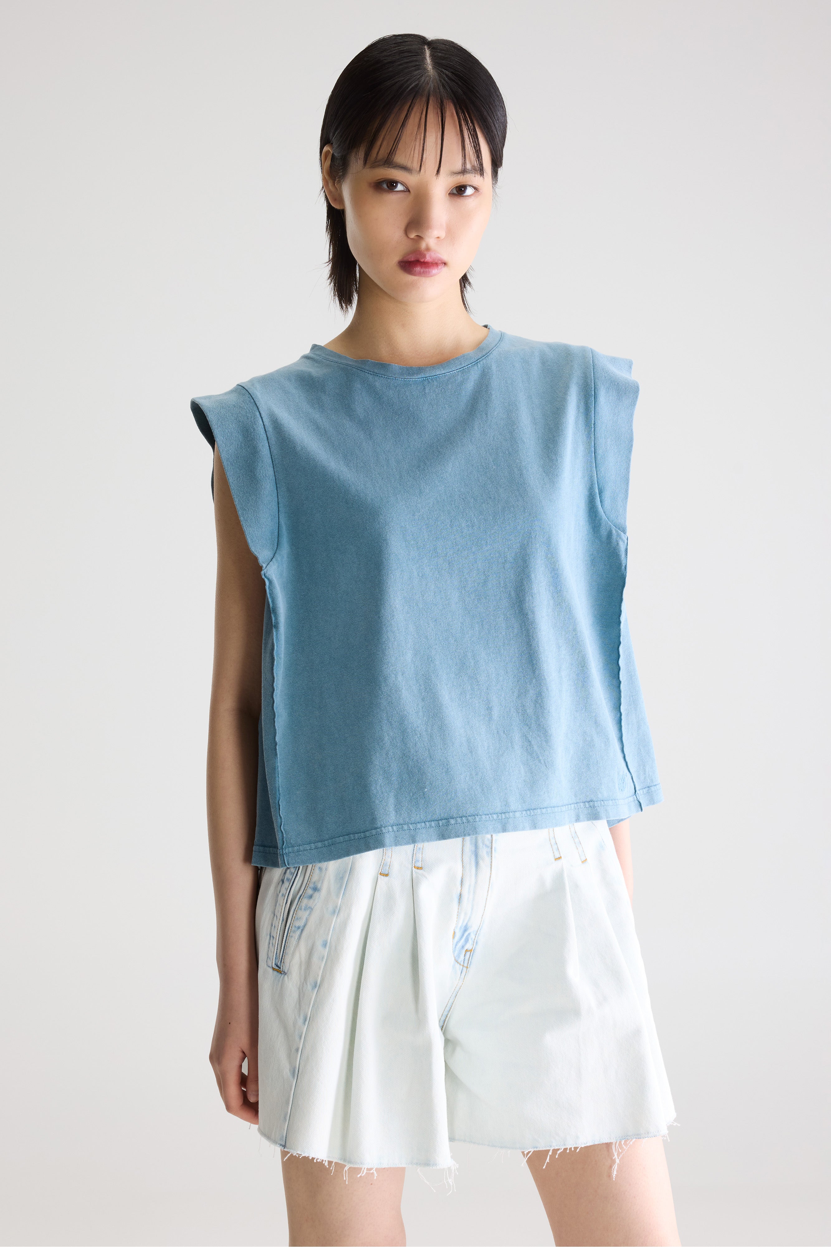 Vruno Sleeveless T-shirt - Artic For Women | Bellerose