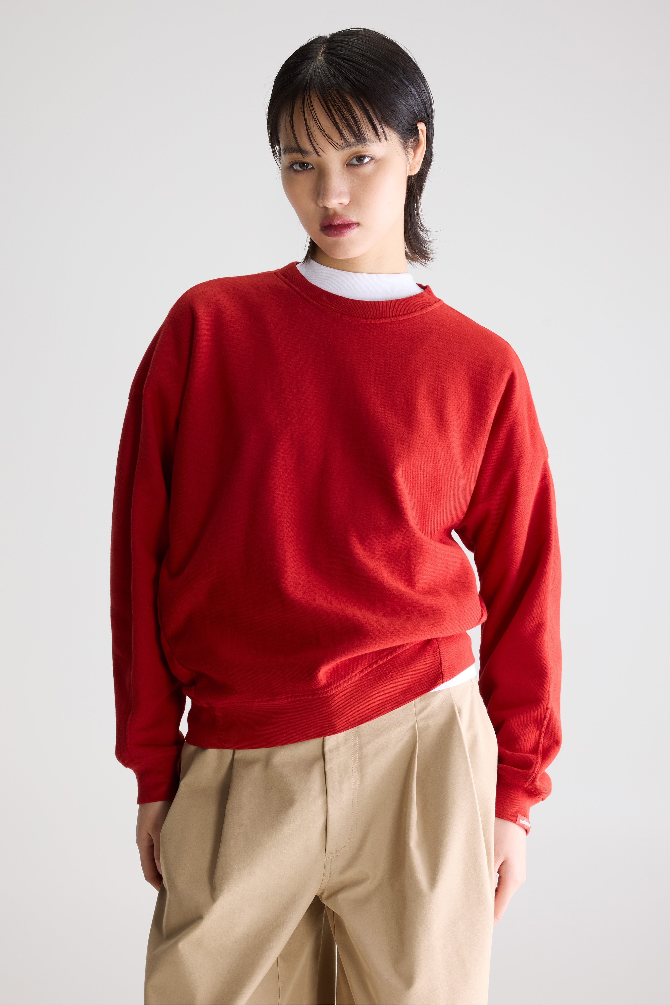 Fuego Cotton Sweatshirt - Ecarlate For Women | Bellerose