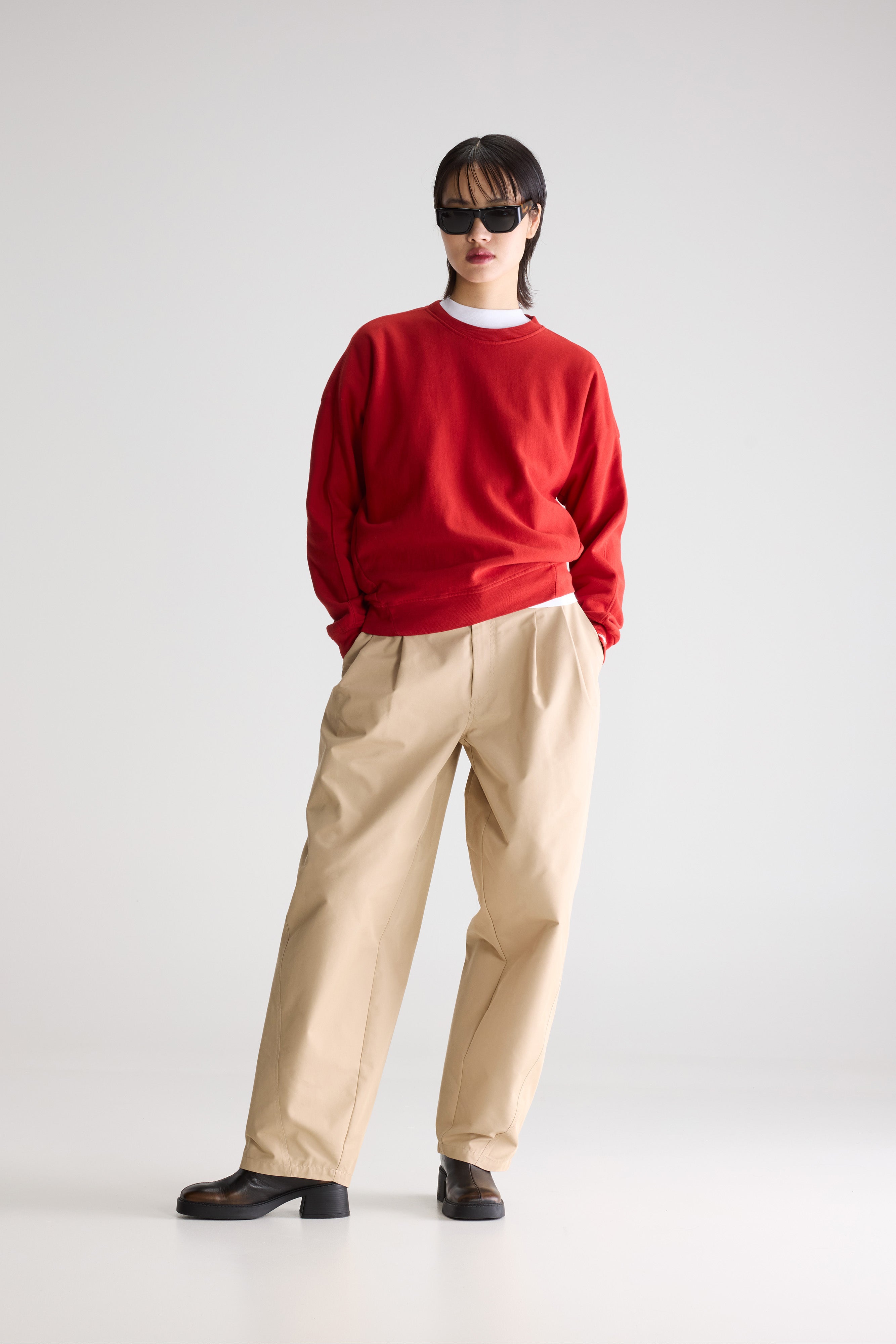 Fuego Cotton Sweatshirt - Ecarlate For Women | Bellerose