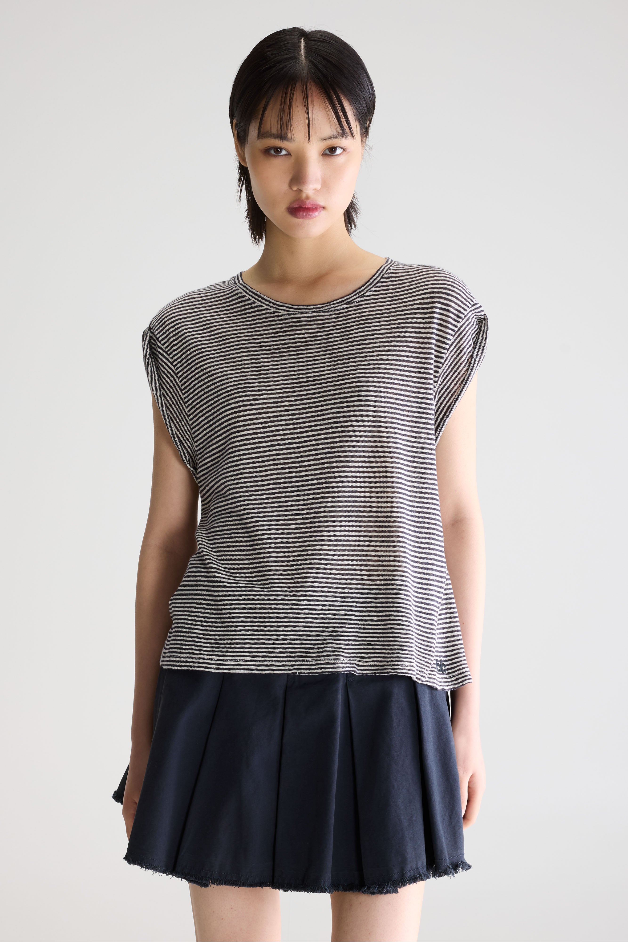 Vlyn Crewneck T-shirt - Stripe a For Women | Bellerose