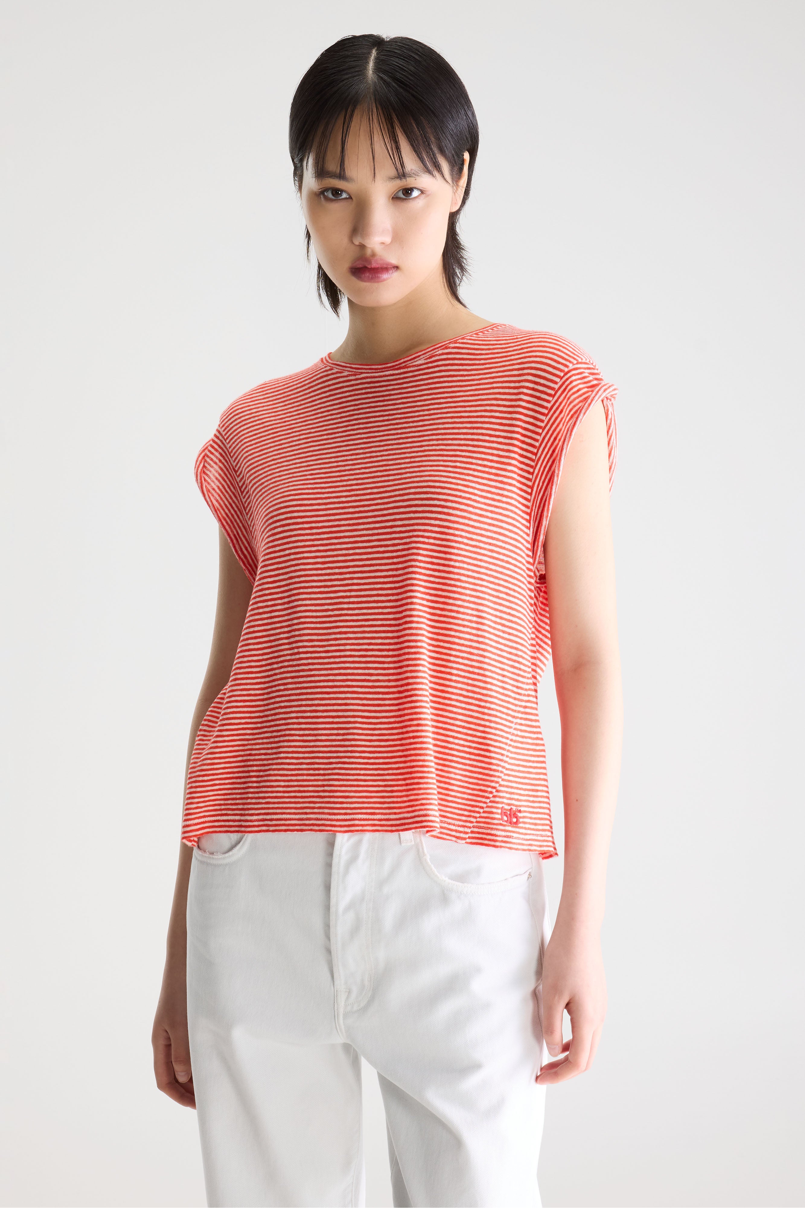 Vlyn Crewneck T-shirt - Stripe b For Women | Bellerose