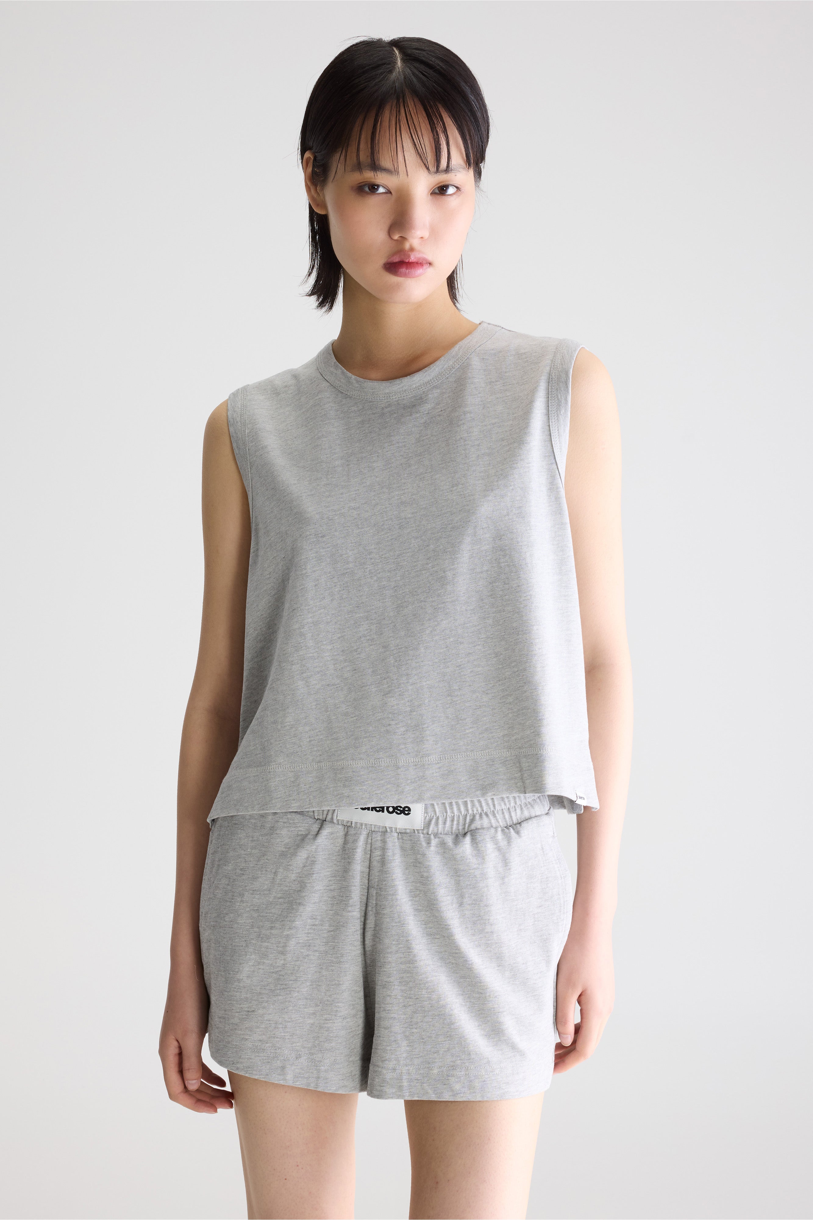 Cuare Regular Tank Top - H. grey For Women | Bellerose