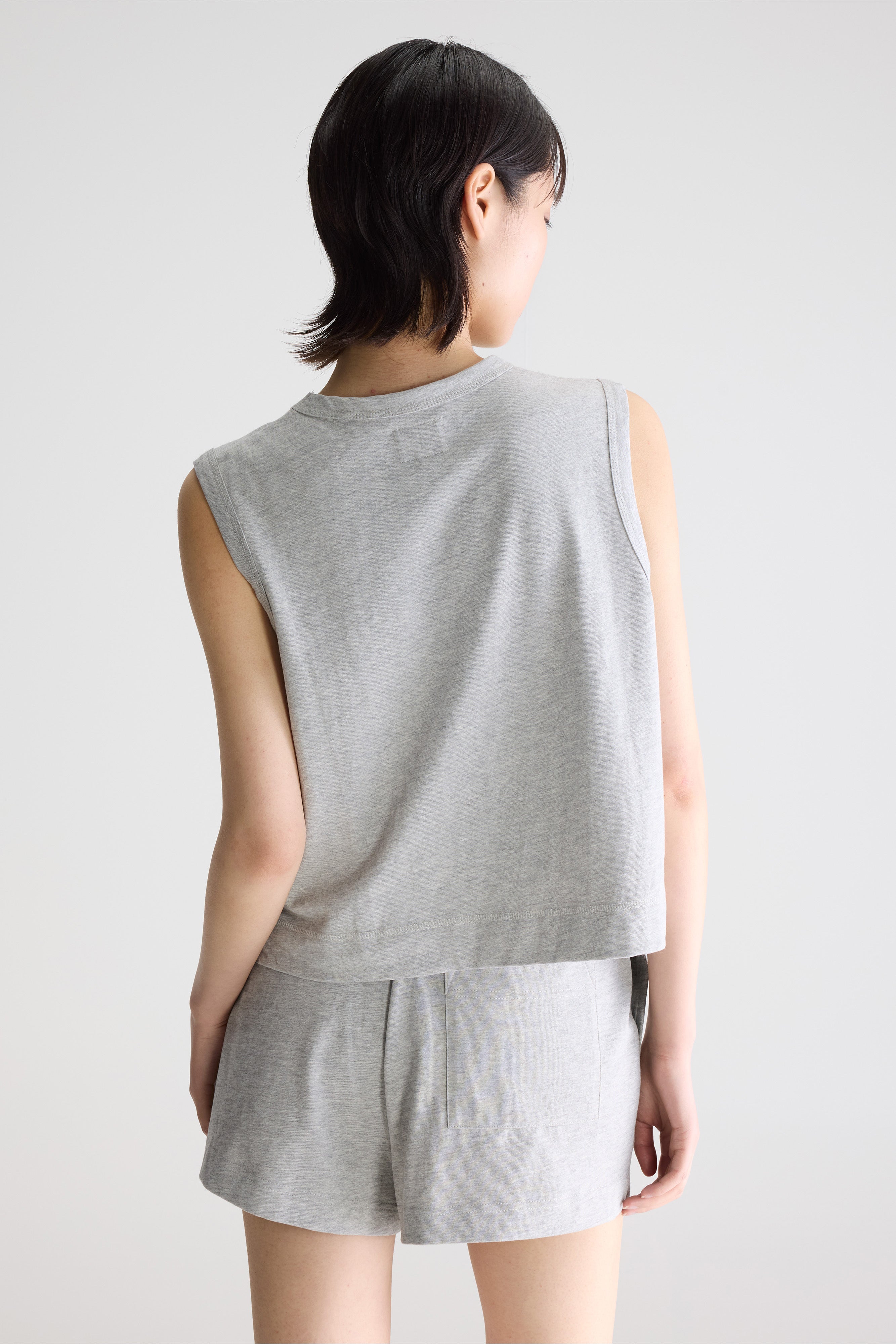 Cuare regular tank top (261 / W / H. GREY)