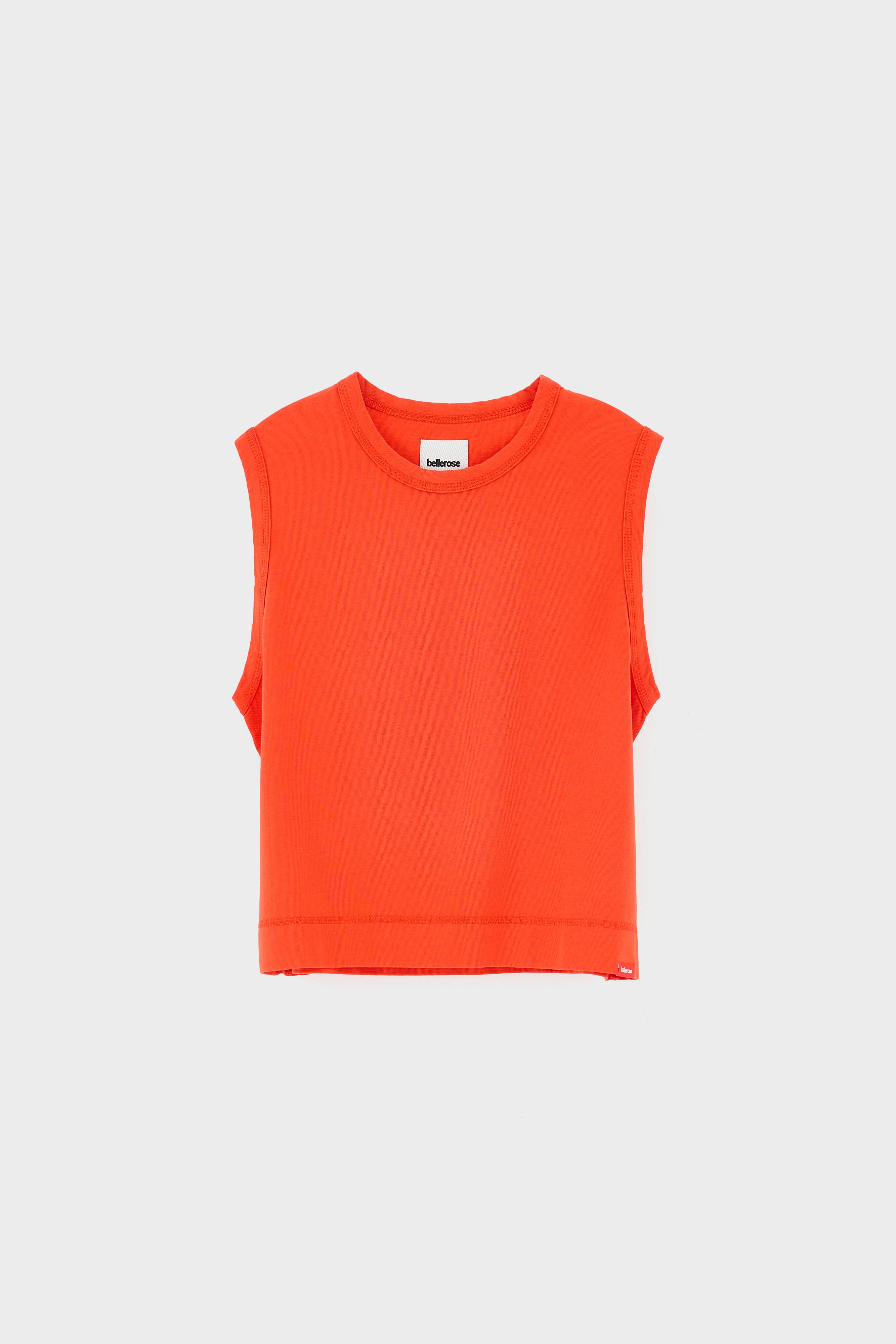 Cuare regular tank top (261 / W / MASSAI RED)