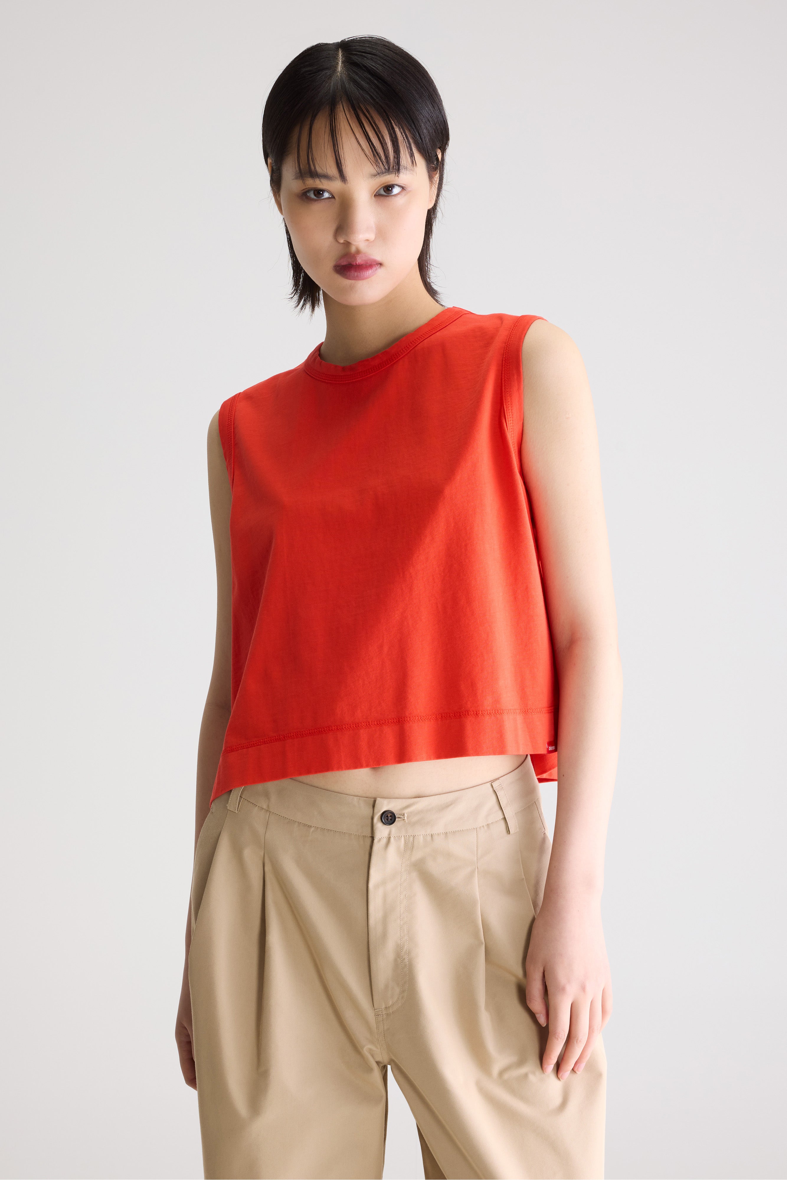 Cuare Regular Tank Top - Massai red For Women | Bellerose
