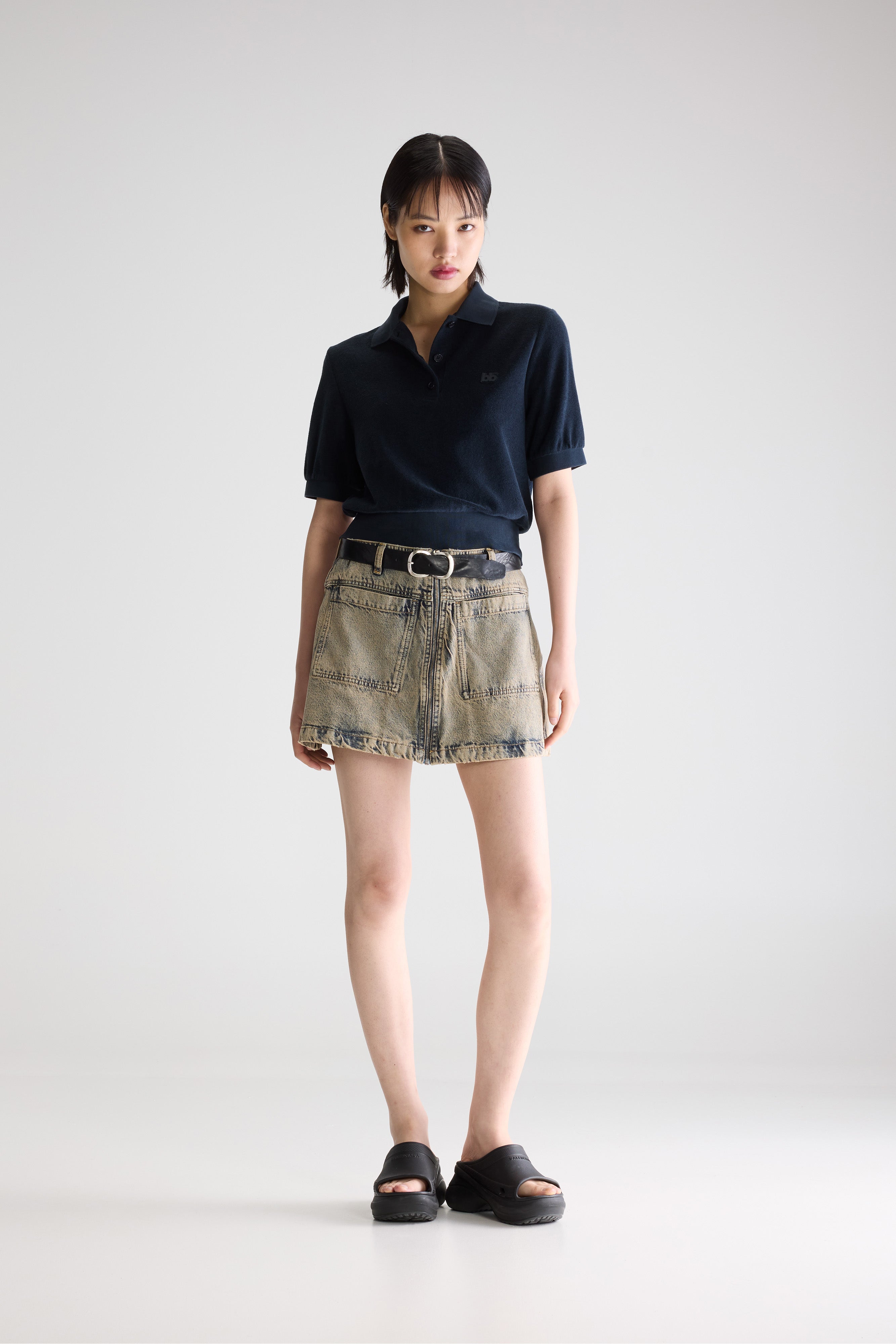 Crixus Terry Polo - Navy For Women | Bellerose