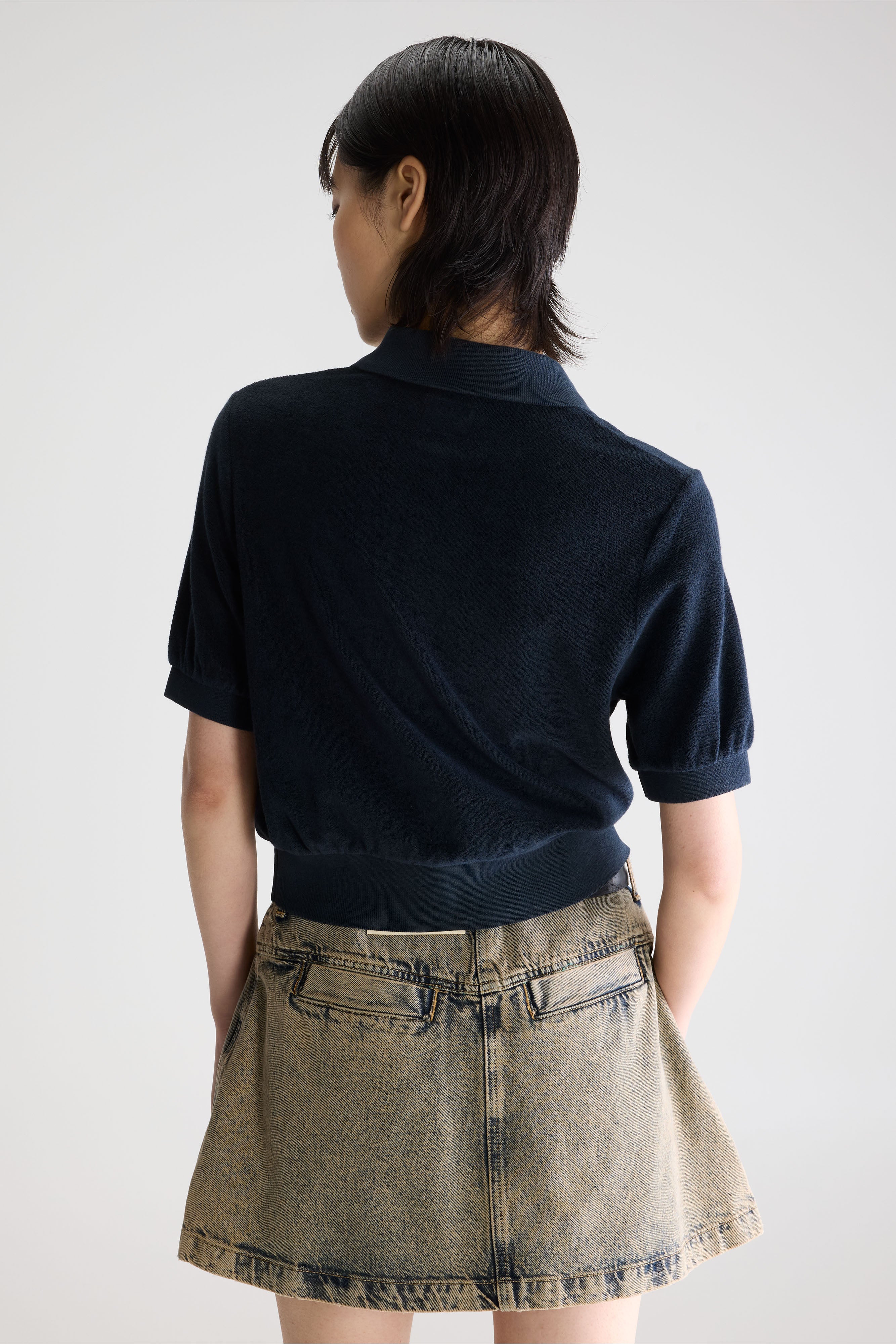 Polo en éponge Crixus (261 / W / NAVY)
