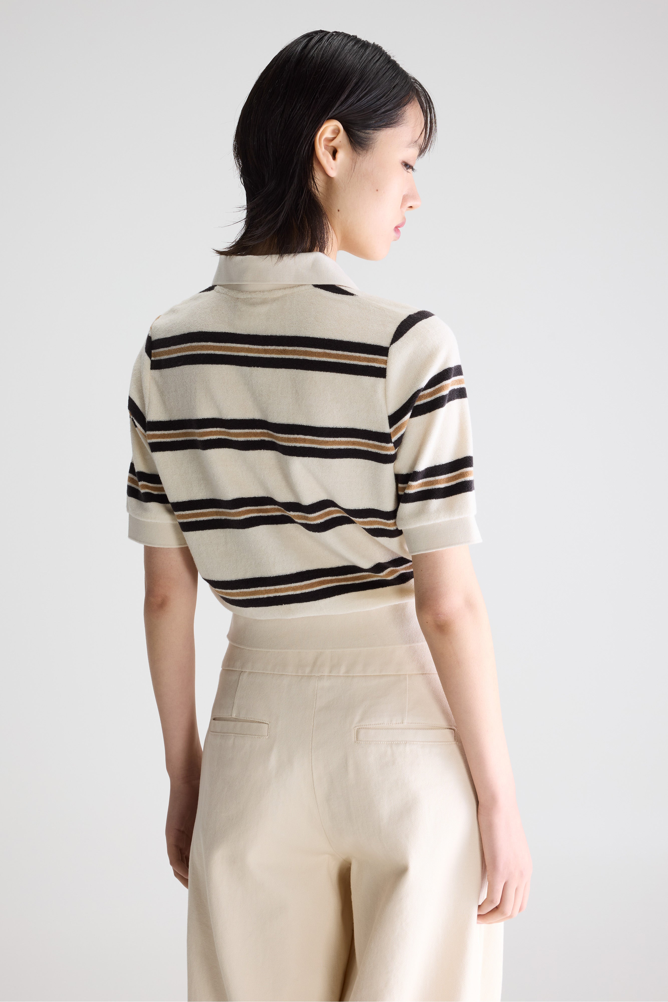 Crixus terry polo (261 / W / STRIPE B)