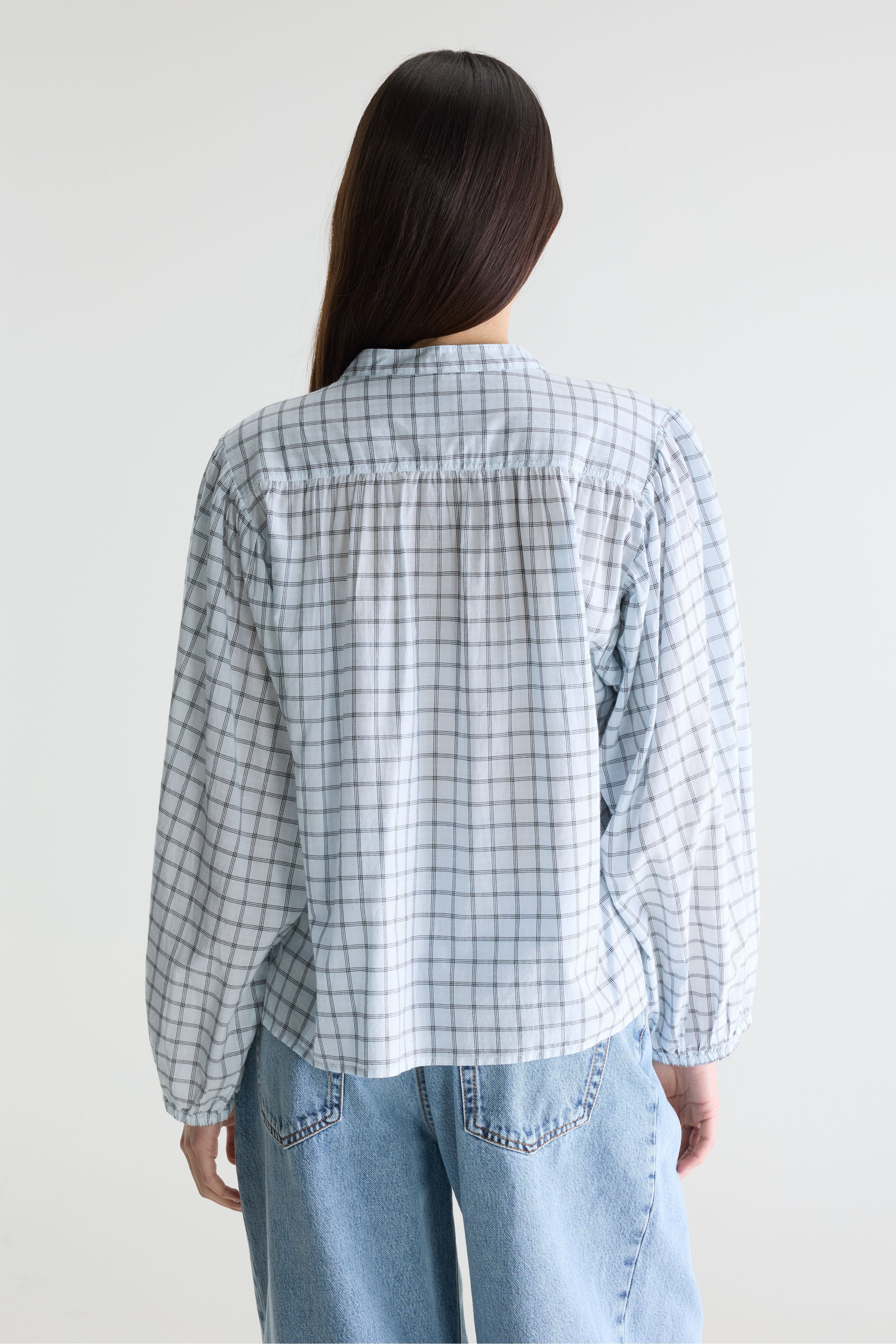 Cherry checked blouse (261 / W / CHECK B)
