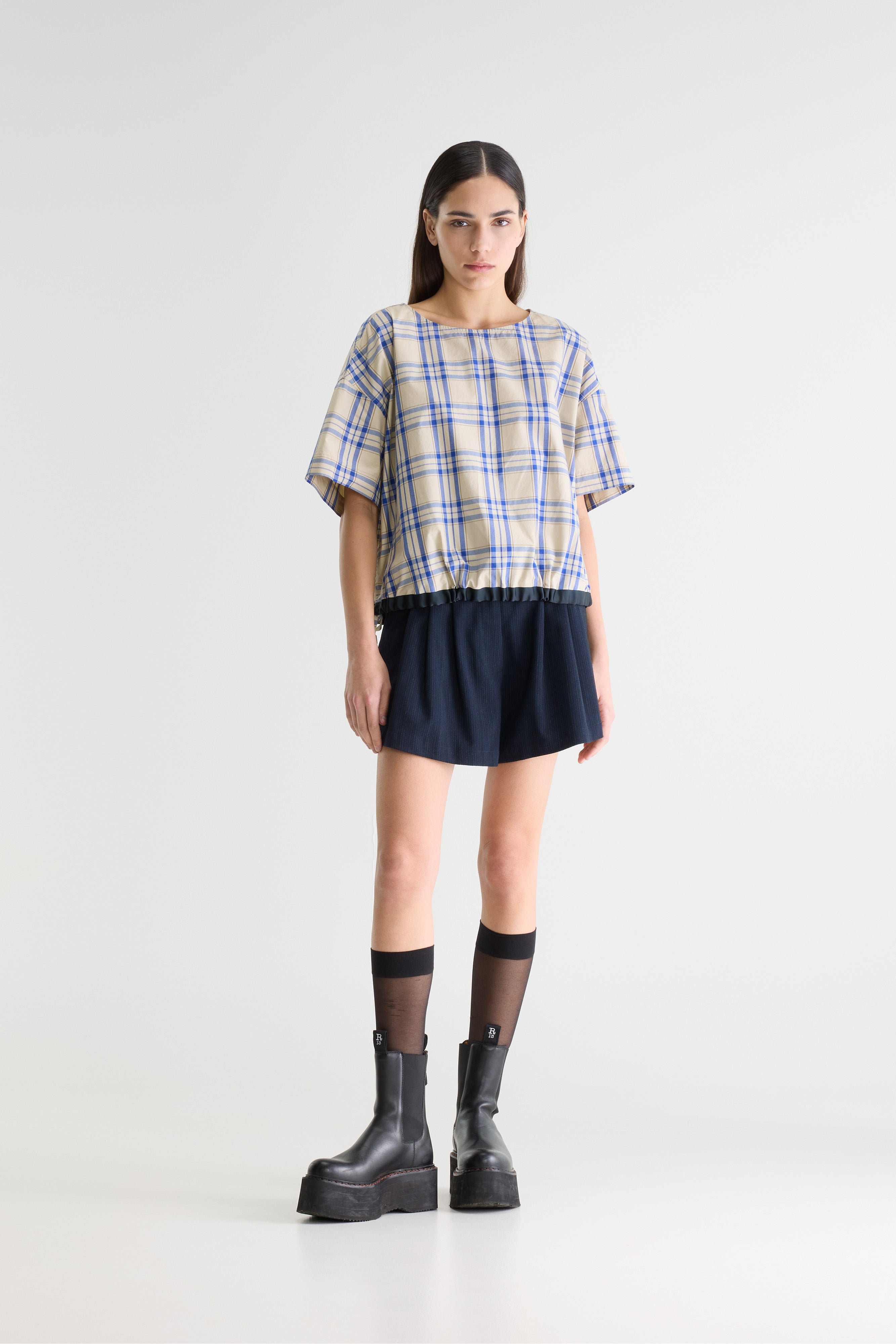 Gian Relaxed Blouse - Lazuli / Tabac For Women | Bellerose