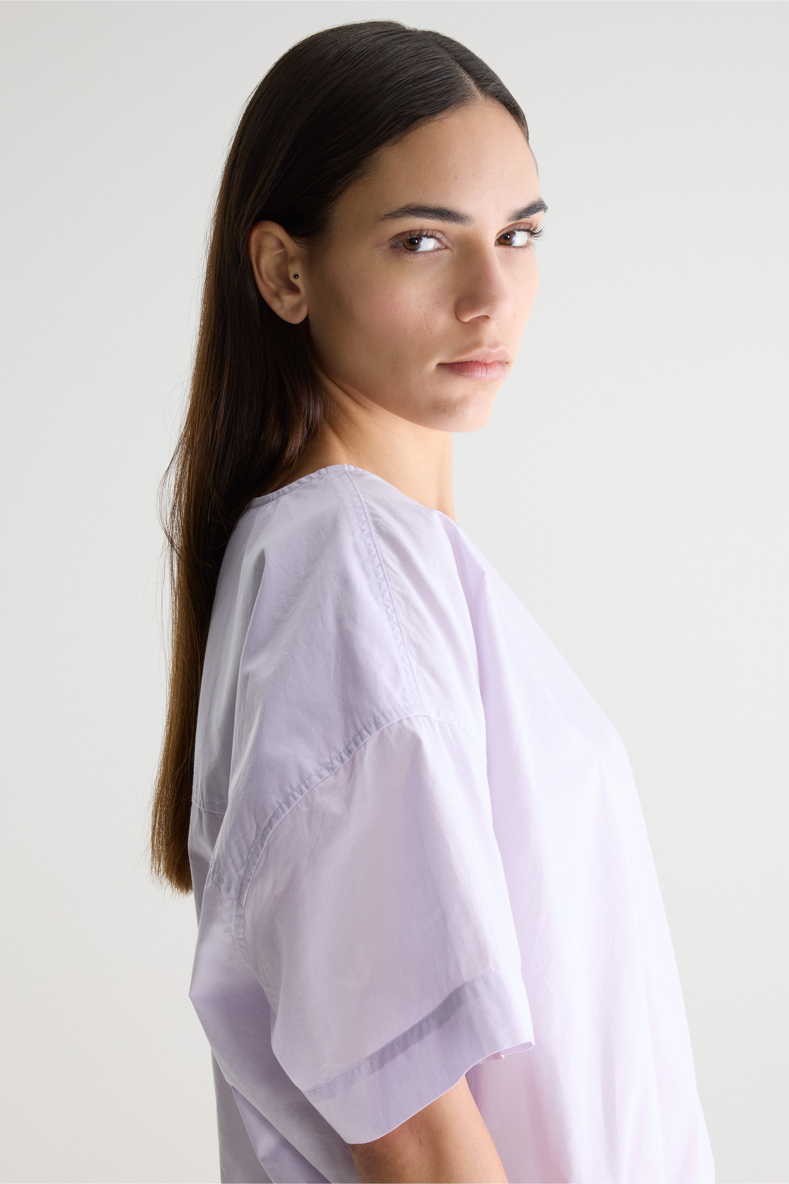 Gian Relaxed Blouse - Iris / White For Women | Bellerose