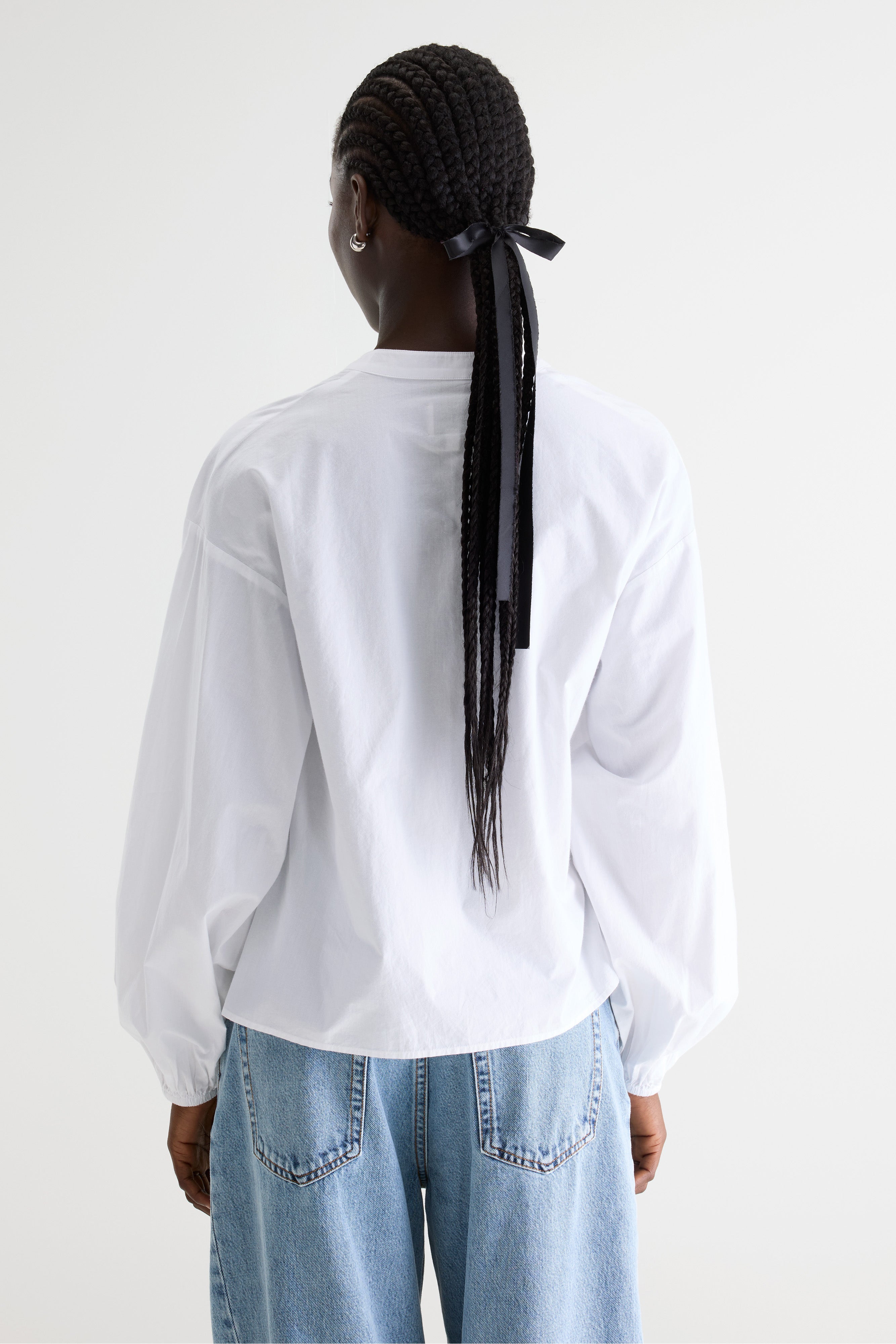 Collin wrap-front blouse (261 / W / WHITE)