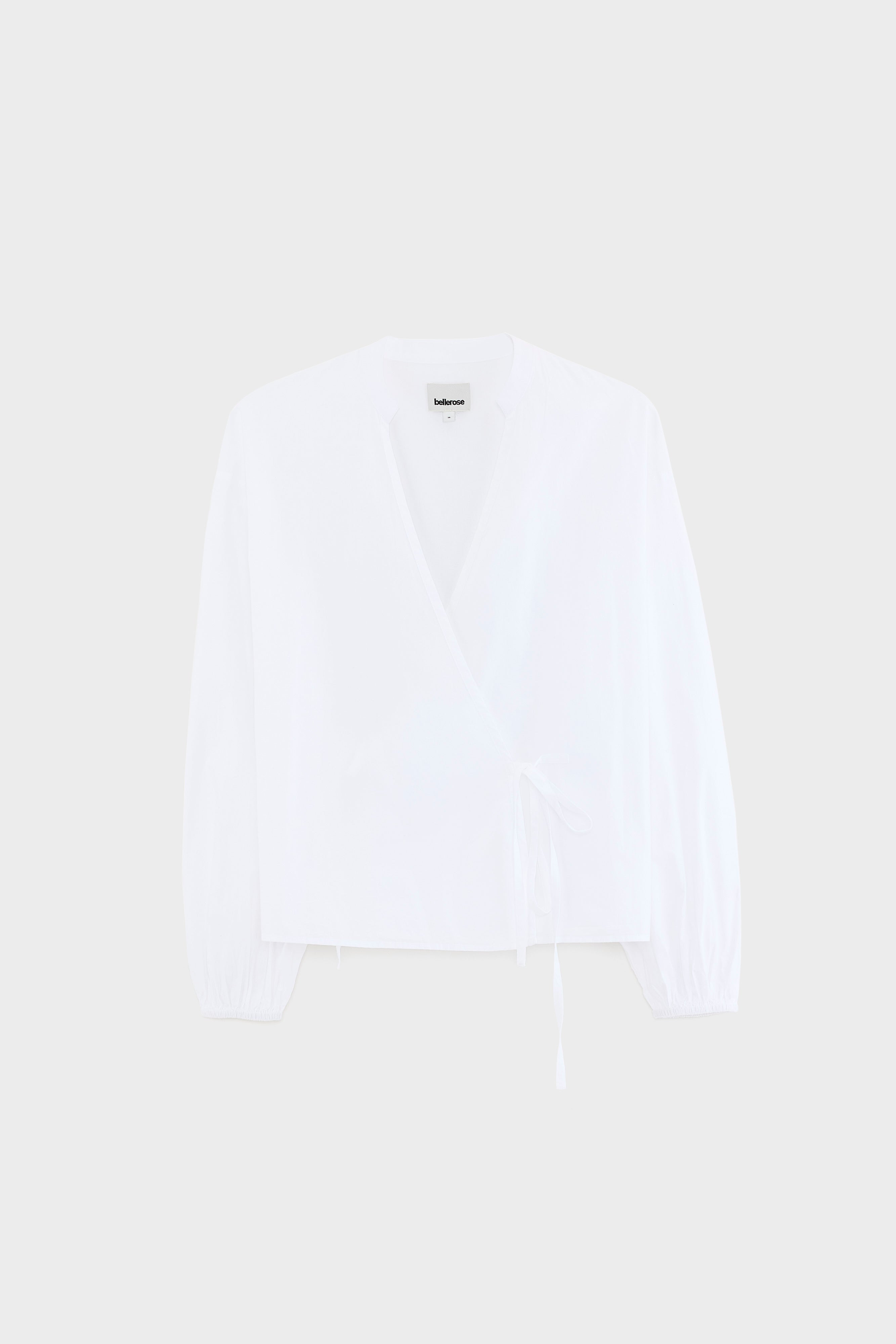 Collin wrap-front blouse (261 / W / WHITE)