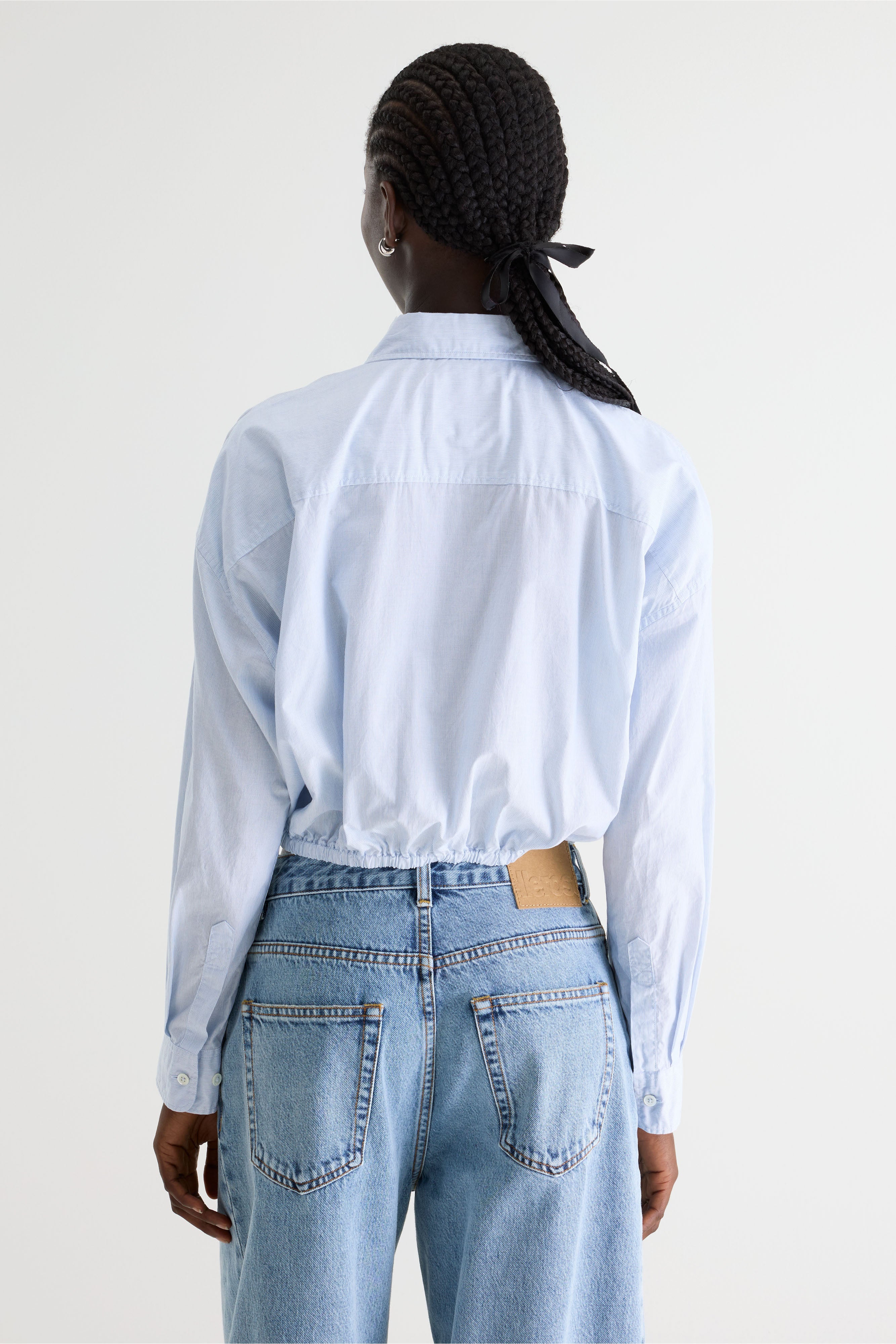 Gemma Cropped Shirt - White / Worker For Women | Bellerose