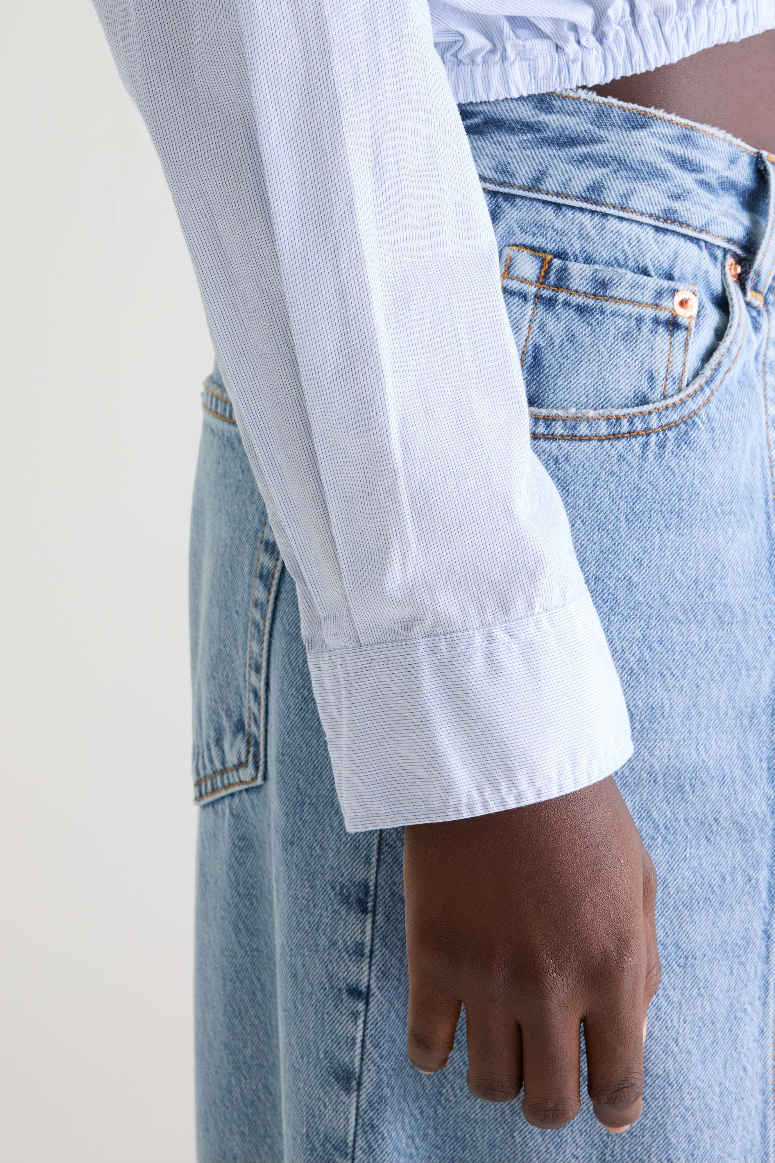 Gemma cropped shirt (261 / W / STRIPE G)