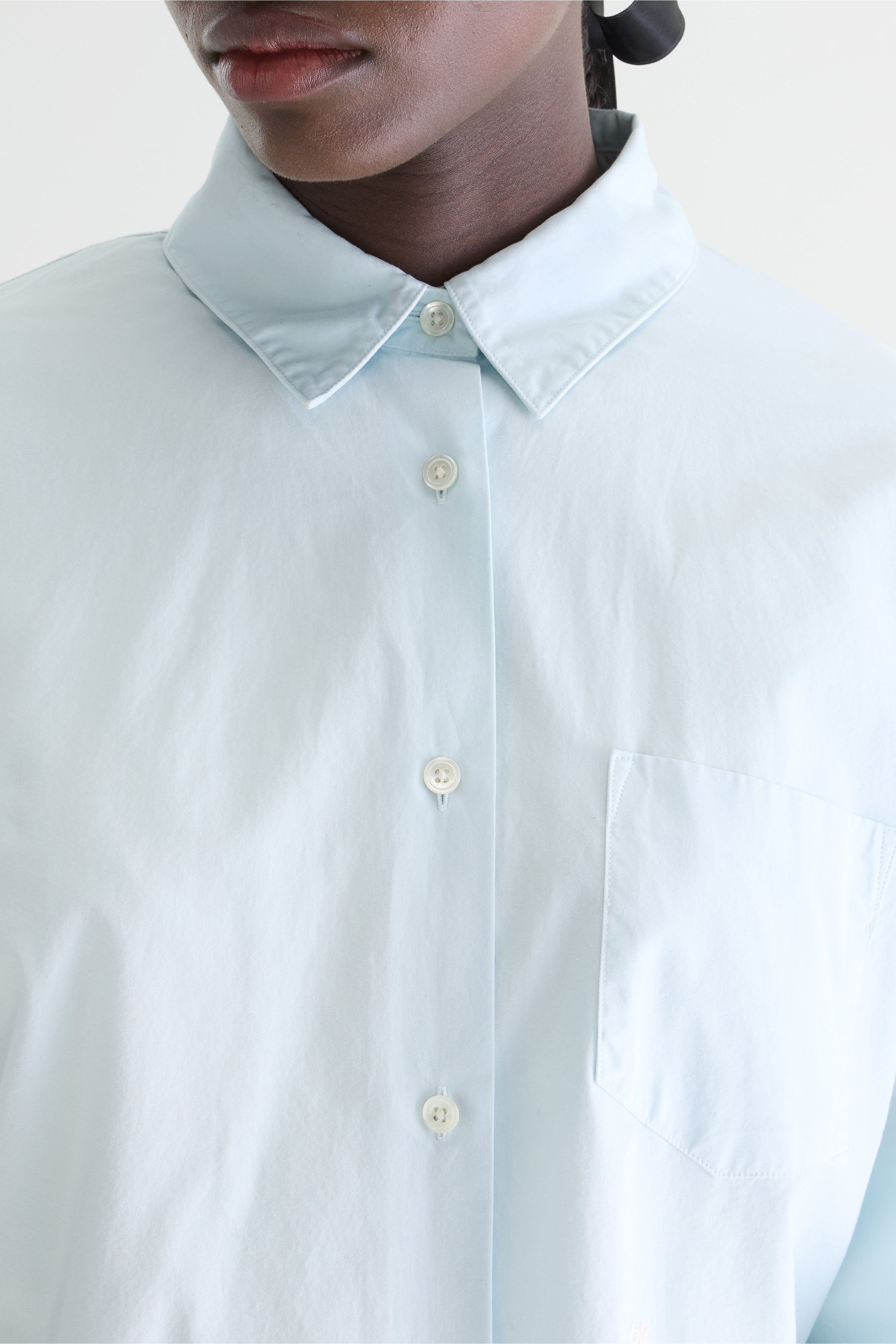 Giorgia Poplin Shirt - Frost For Women | Bellerose