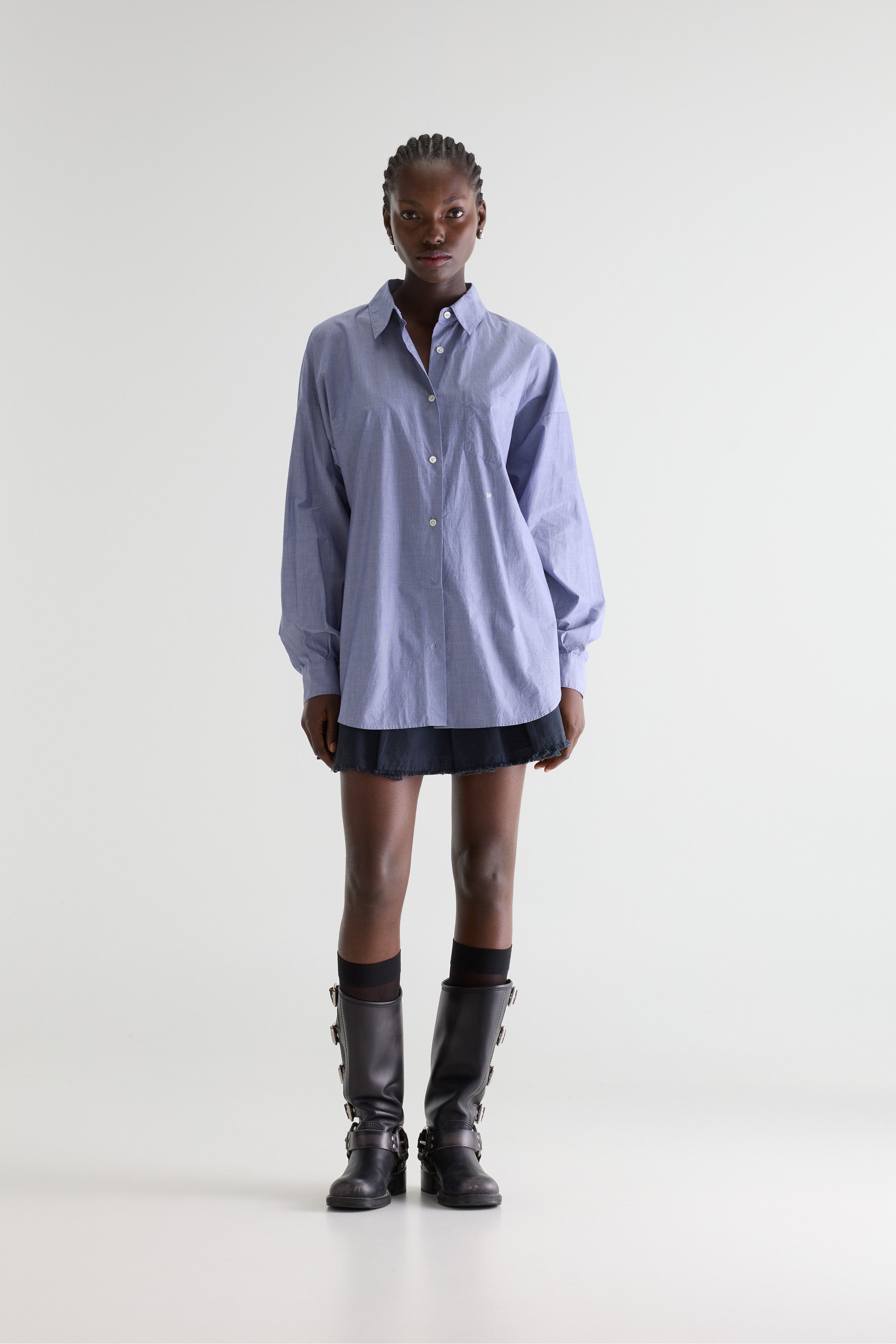 Giorgia Poplin Shirt - White / Worker For Women | Bellerose