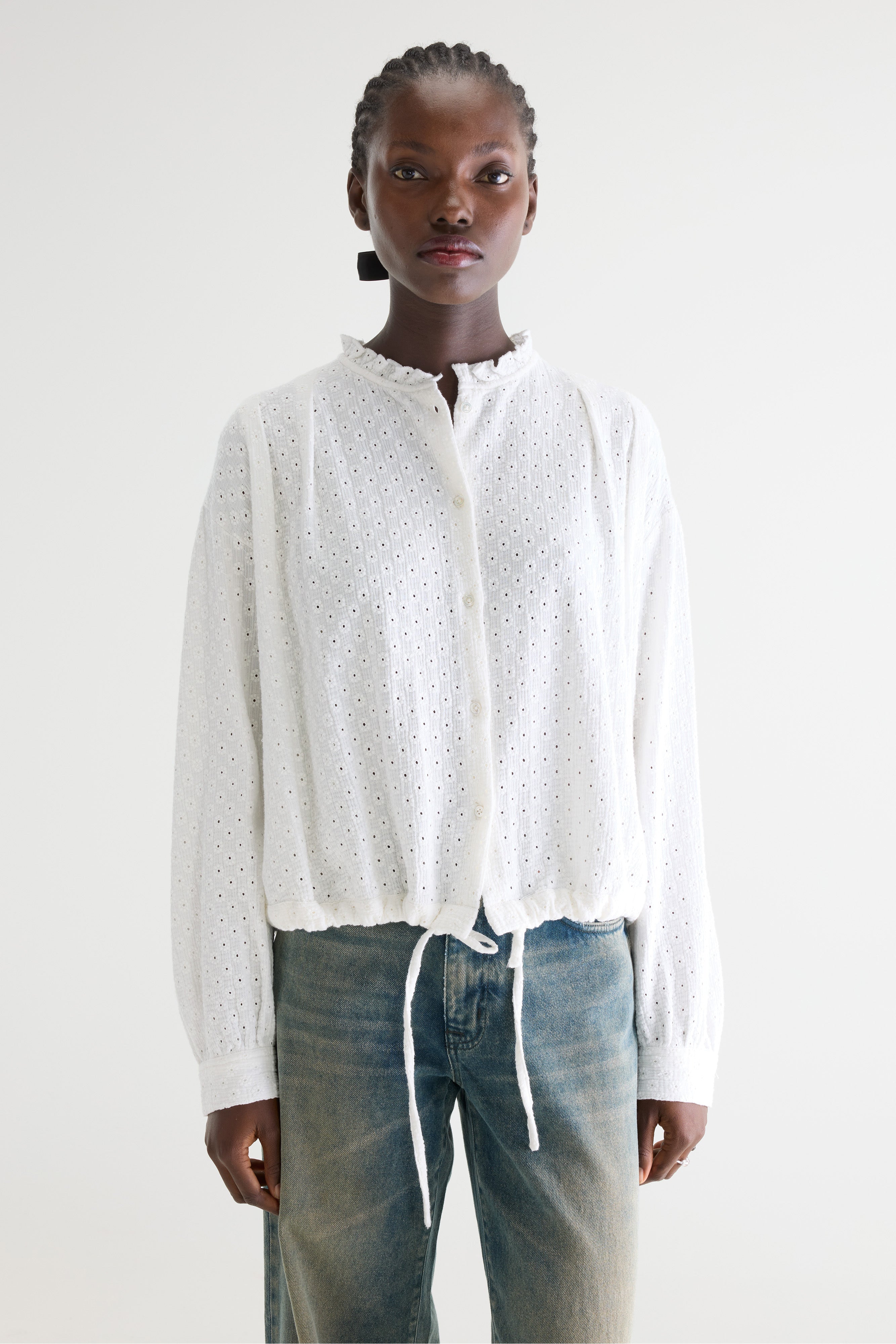 Chelsy Embroidered Blouse - Natural For Women | Bellerose