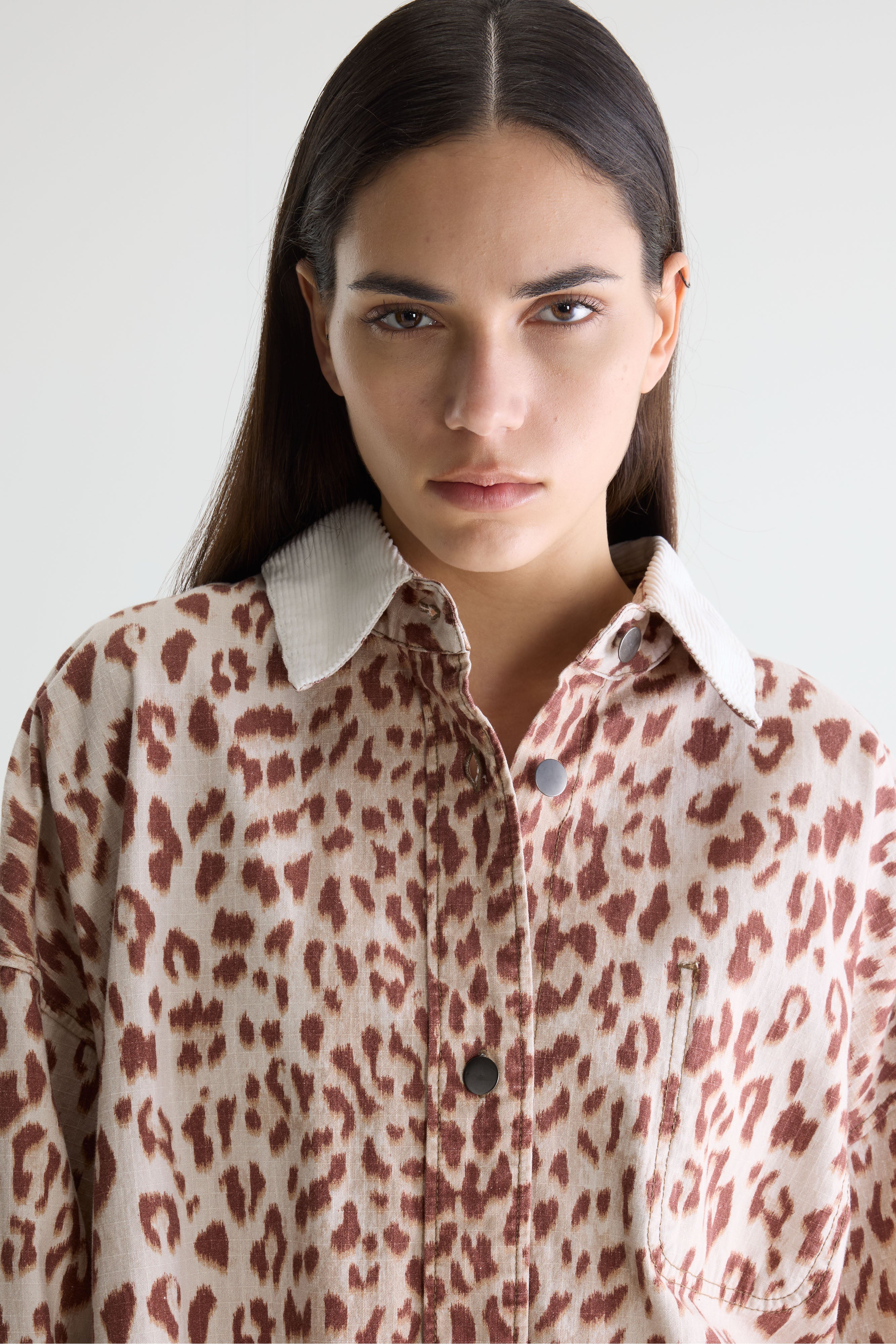 Wandy leopard-print overshirt (261 / W / COMBO A)
