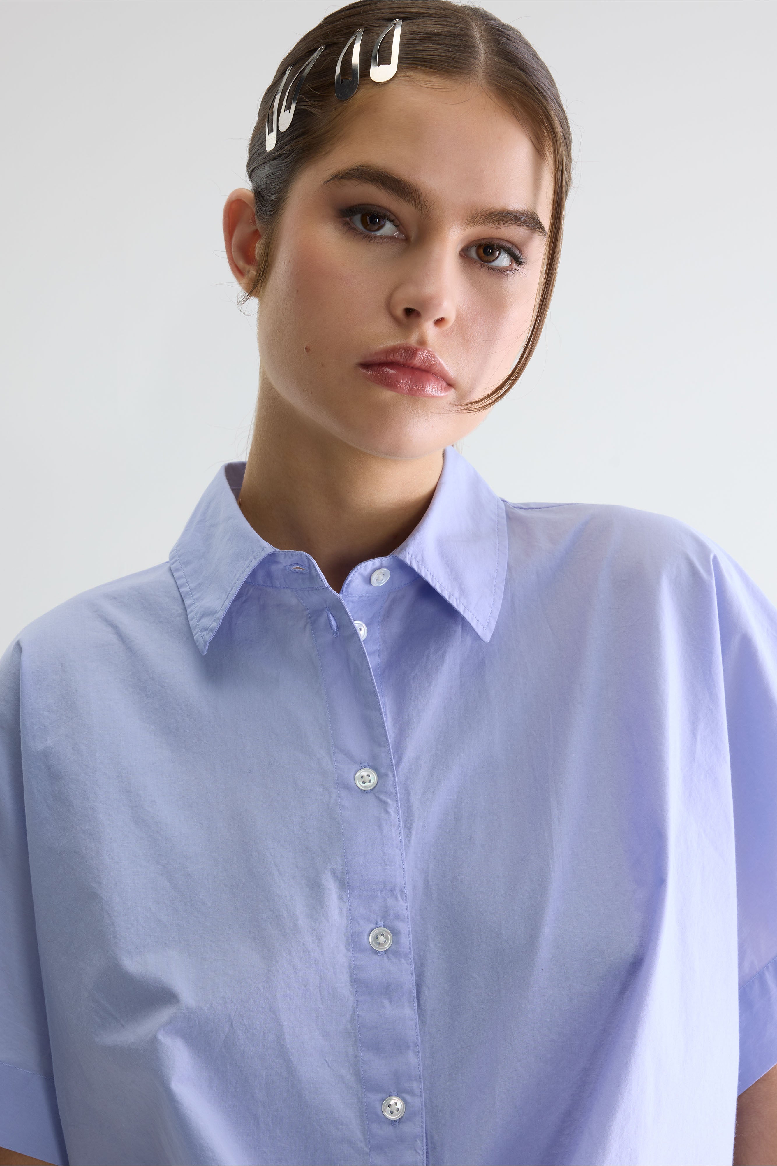 Coral tie-up blouse (261 / W / LAVENDER)