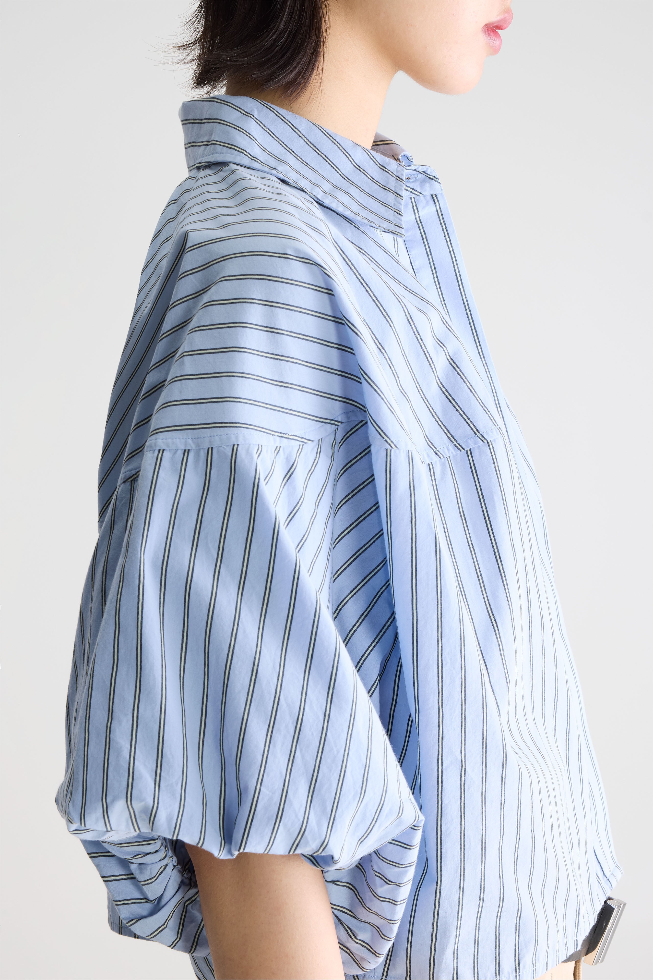 Cassy balloon shirt (261 / W / STRIPE B)