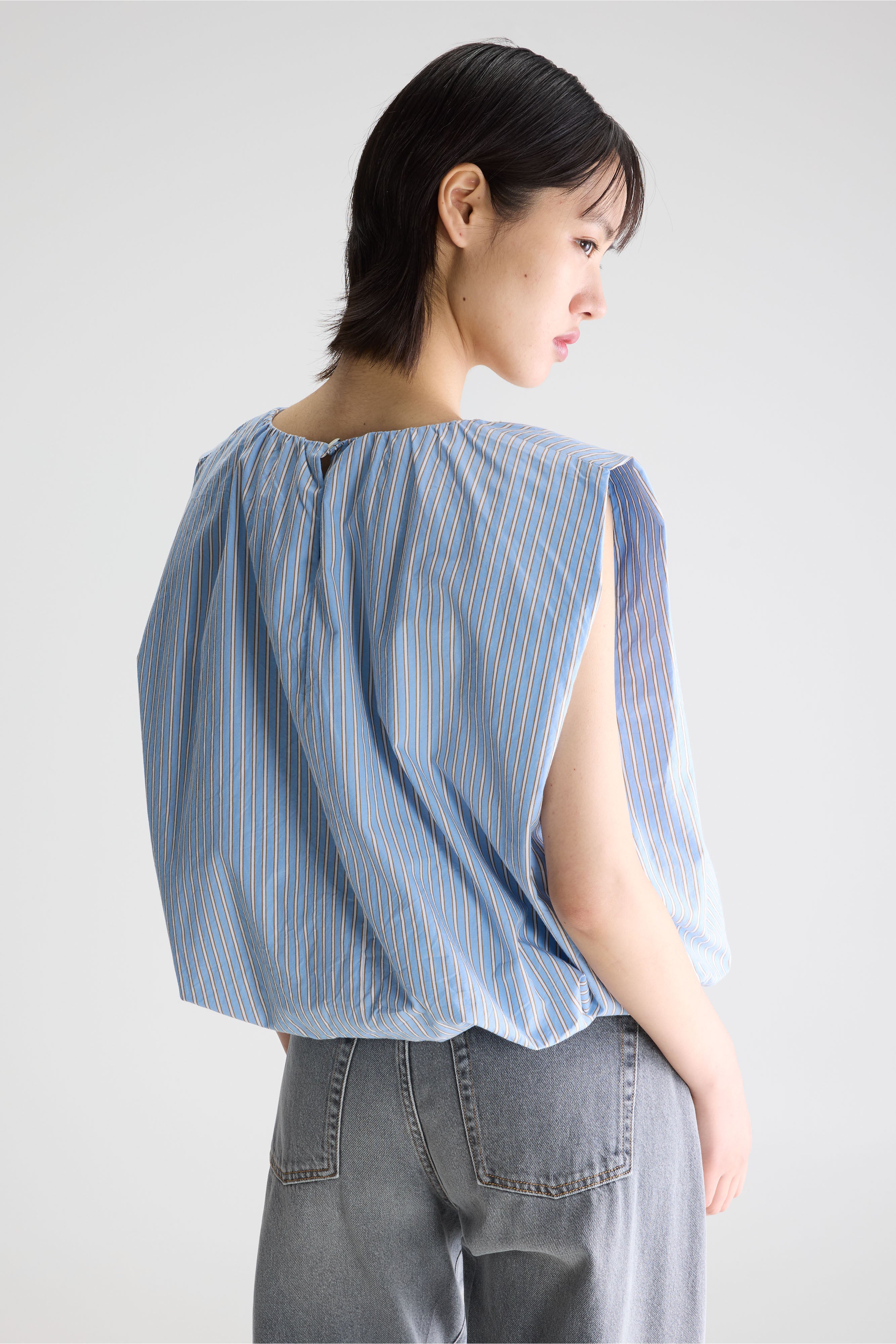 Giada balloon blouse (261 / W / STRIPE B)