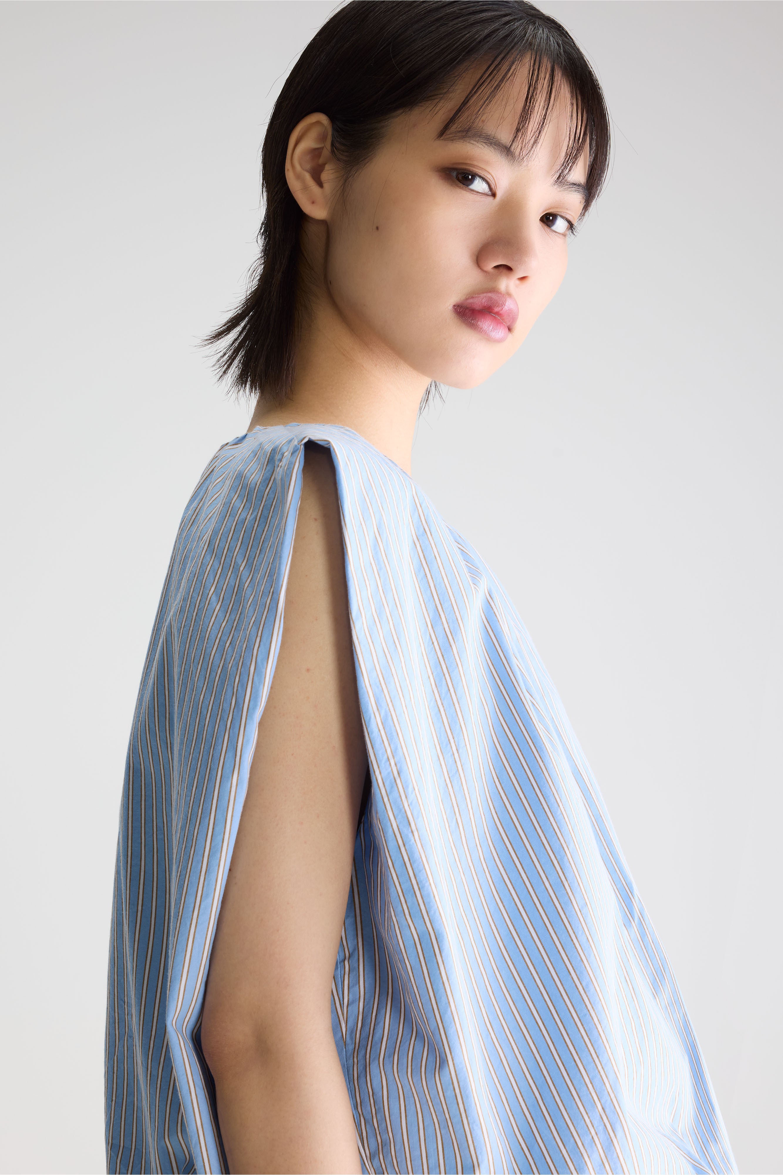 Giada balloon blouse (261 / W / STRIPE B)