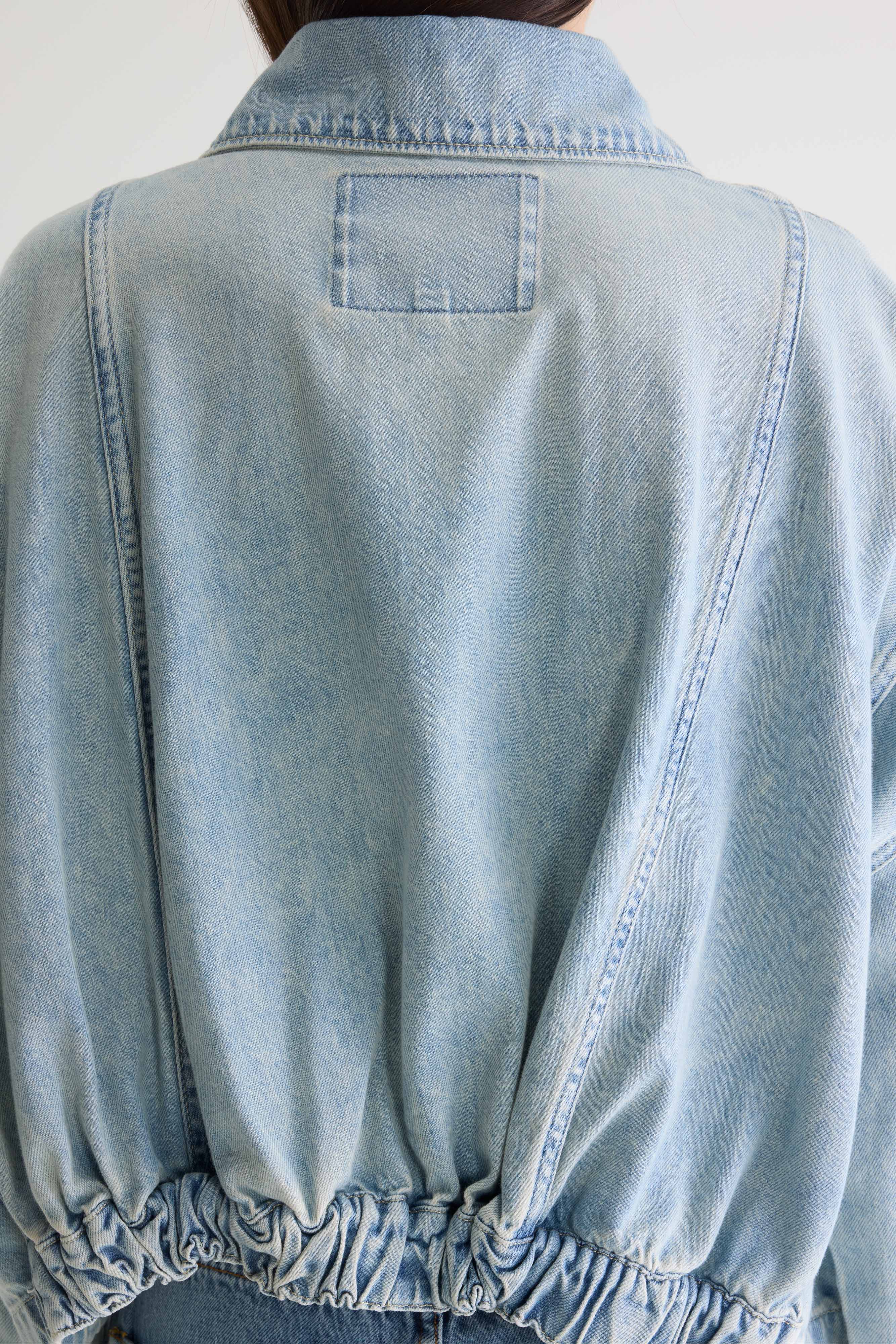 Pery denim overshirt (261 / W / LT BLUE BLEACH)