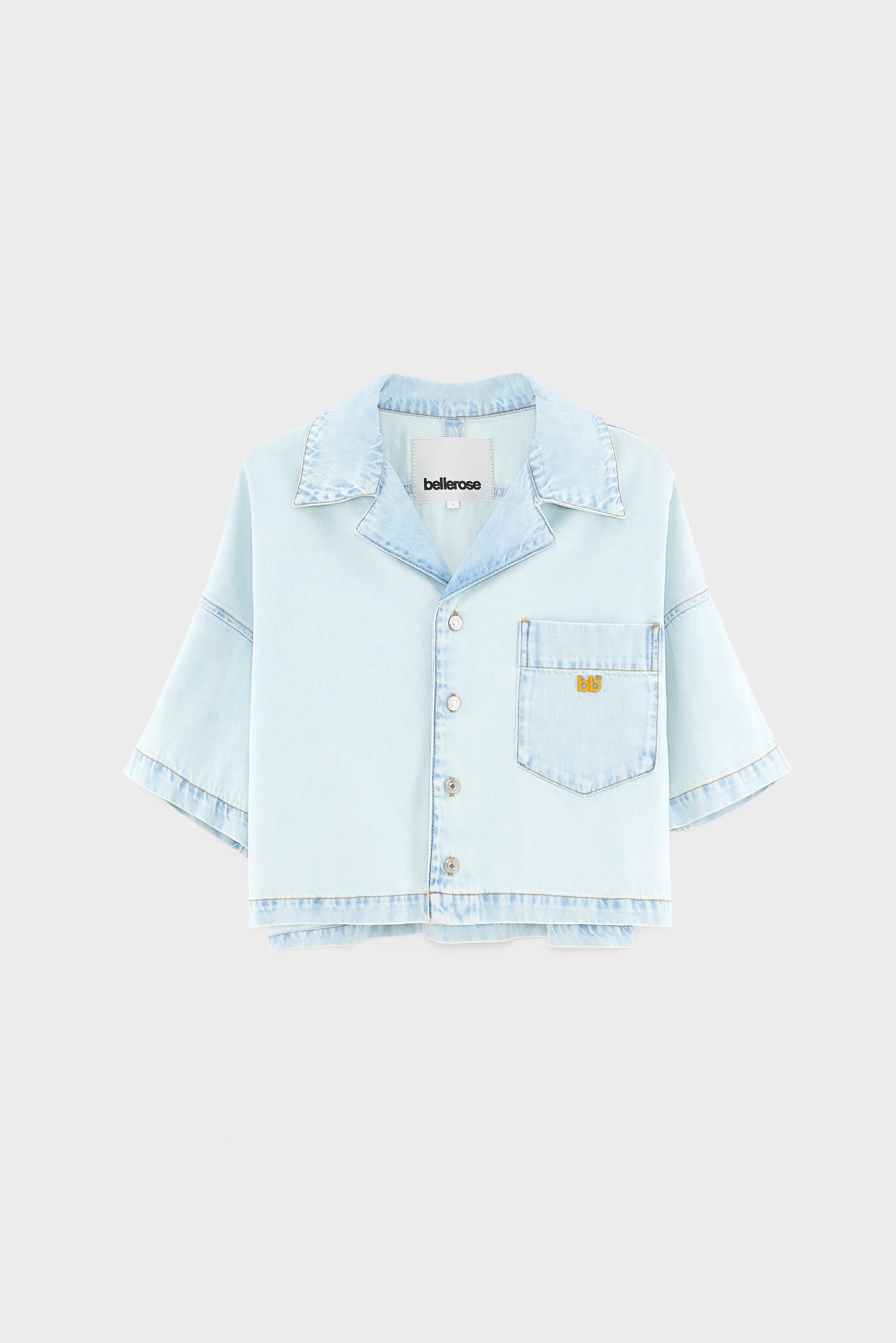 Poppa denim shirt (261 / W / ICE BLEACH)