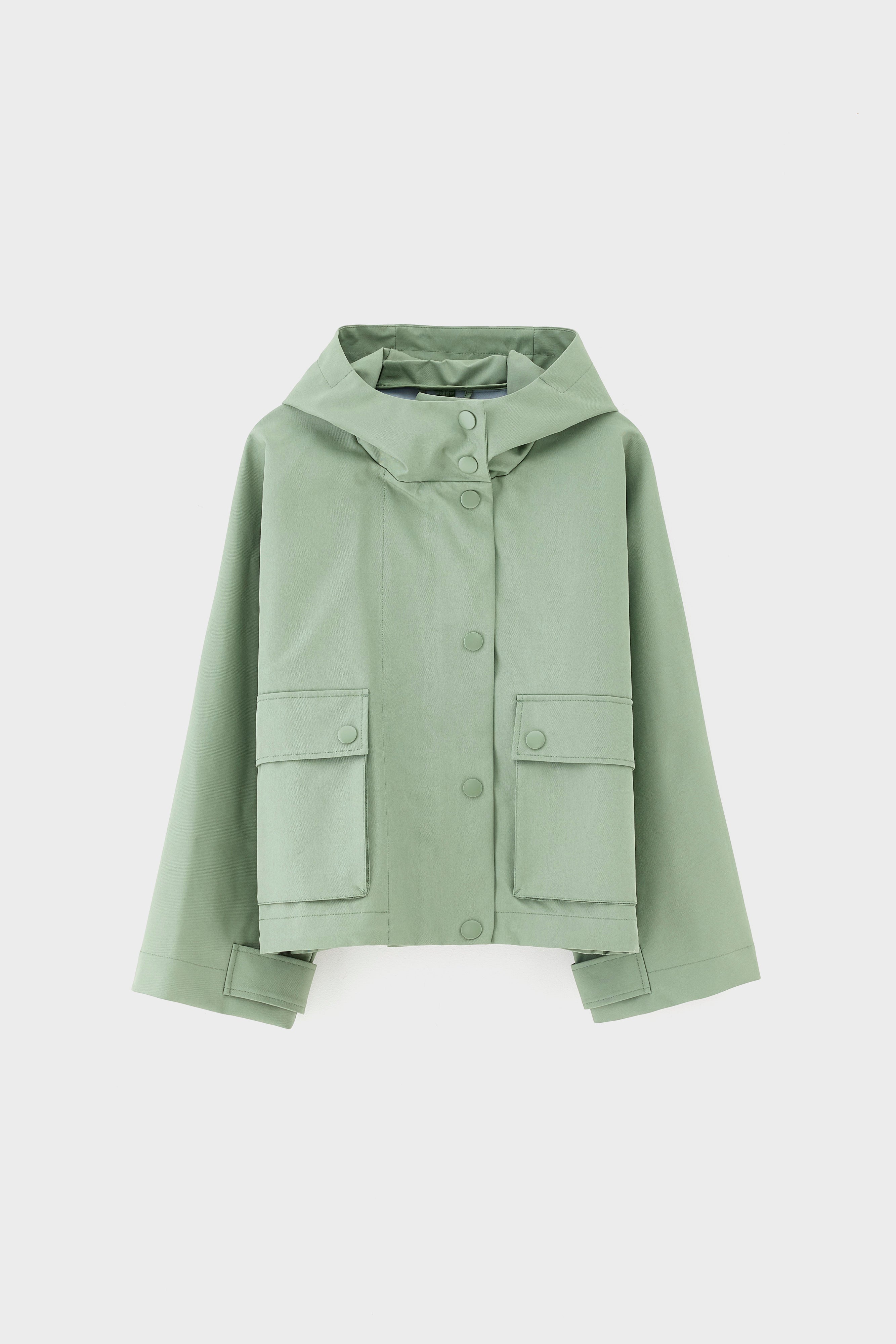 Jenna hooded jacket (261 / W / EUCALYPTUS)