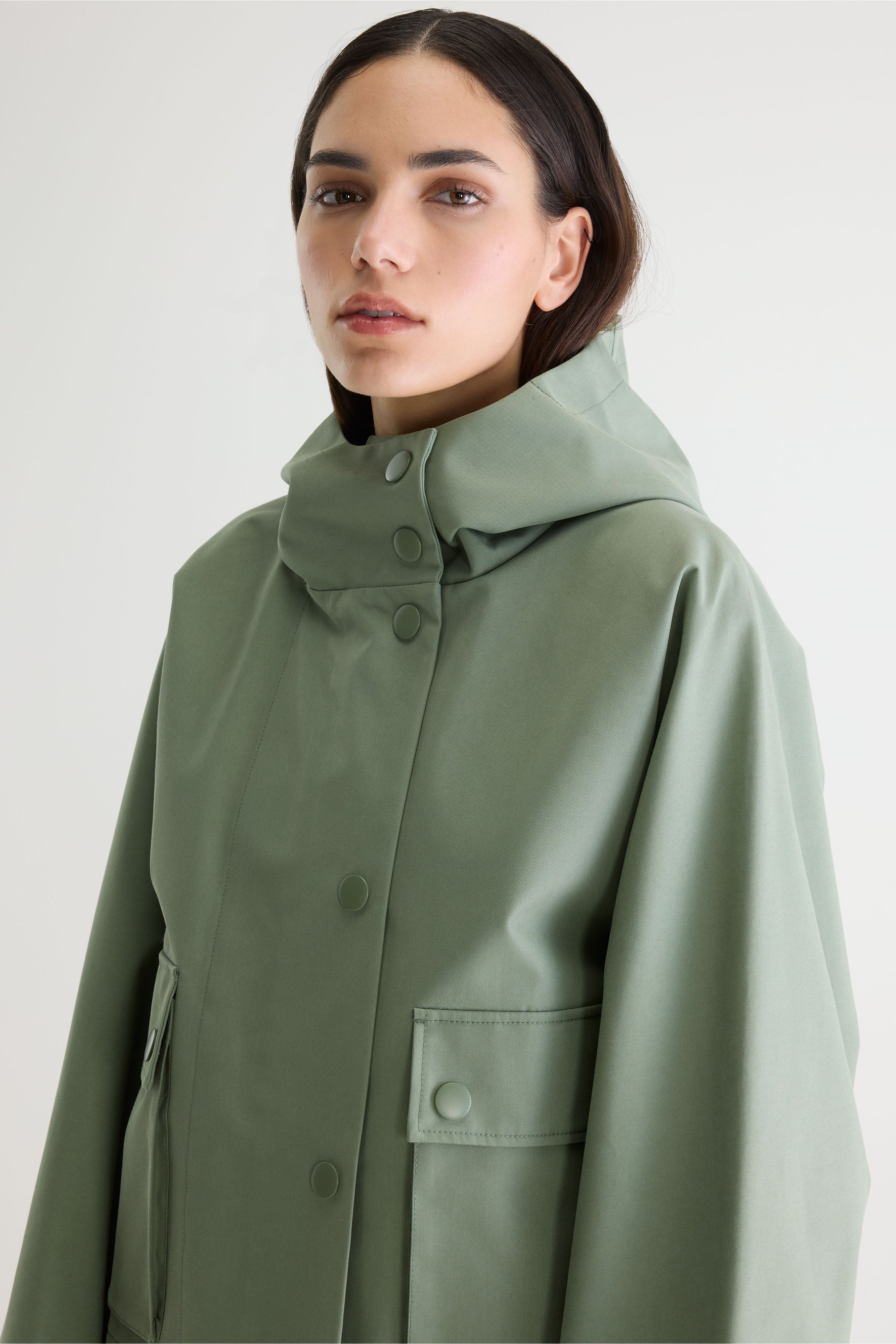 Jenna hooded jacket (261 / W / EUCALYPTUS)